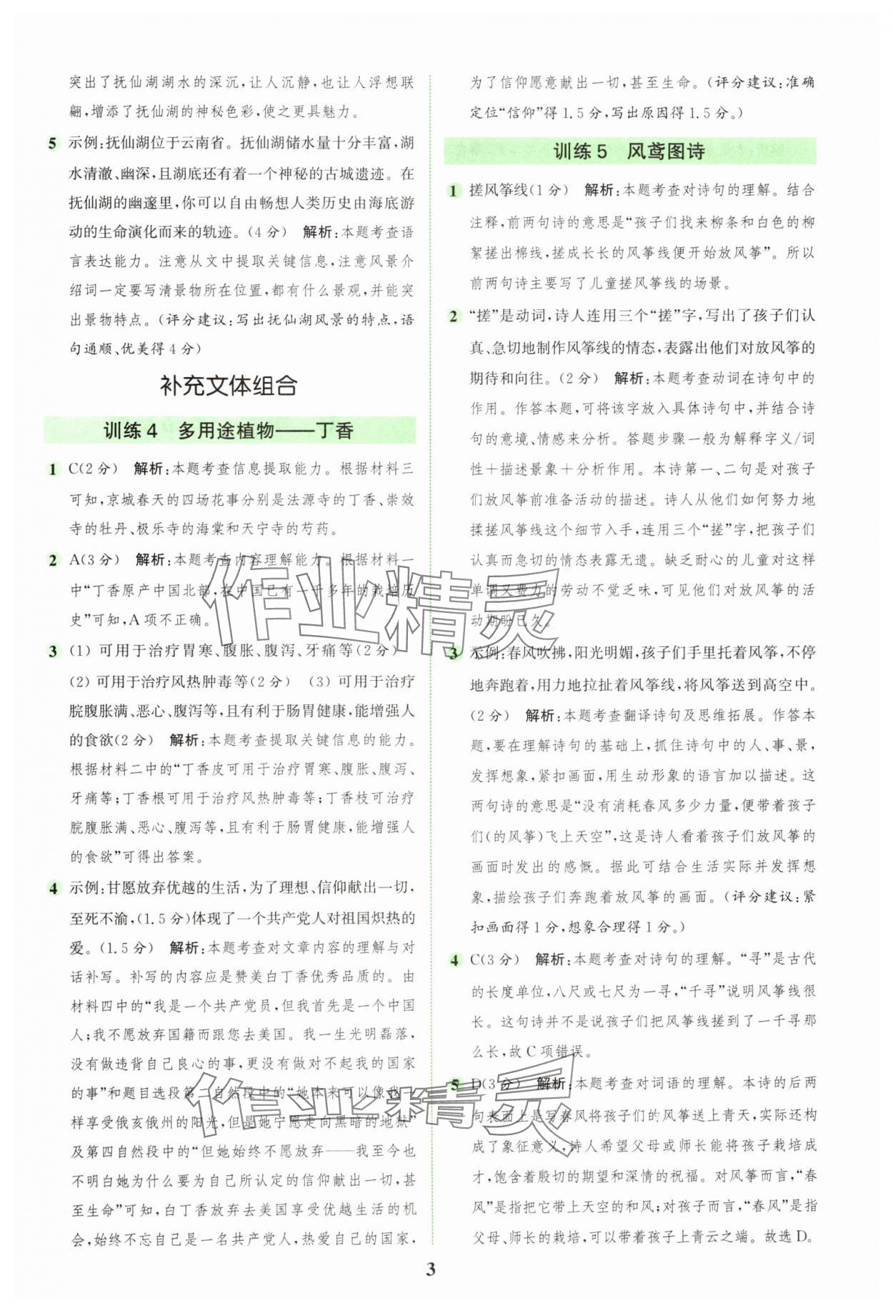 2024年通城學(xué)典組合訓(xùn)練六年級(jí)語(yǔ)文上冊(cè)人教版 第3頁(yè)