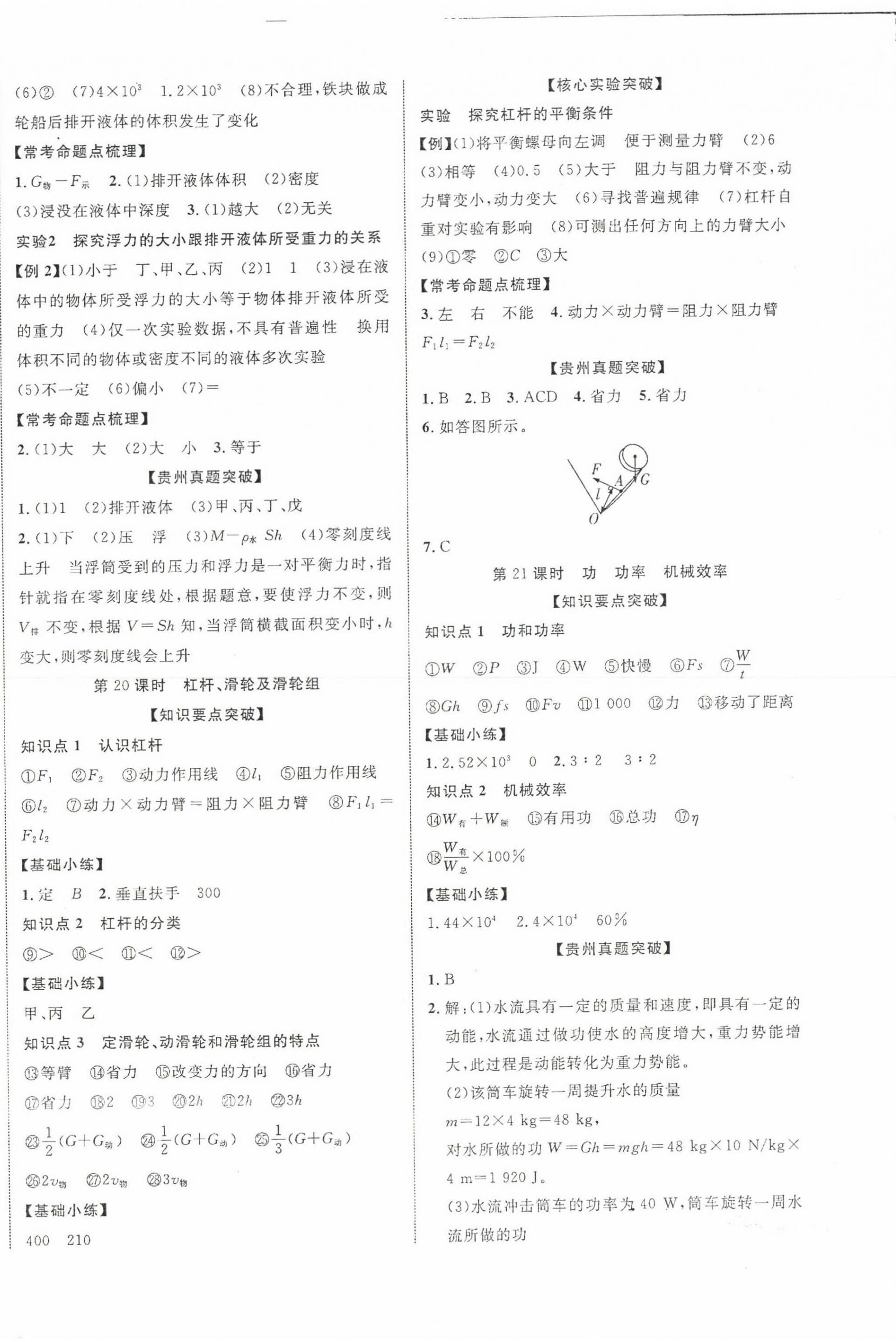 2024年貴州中考新突破物理 第8頁