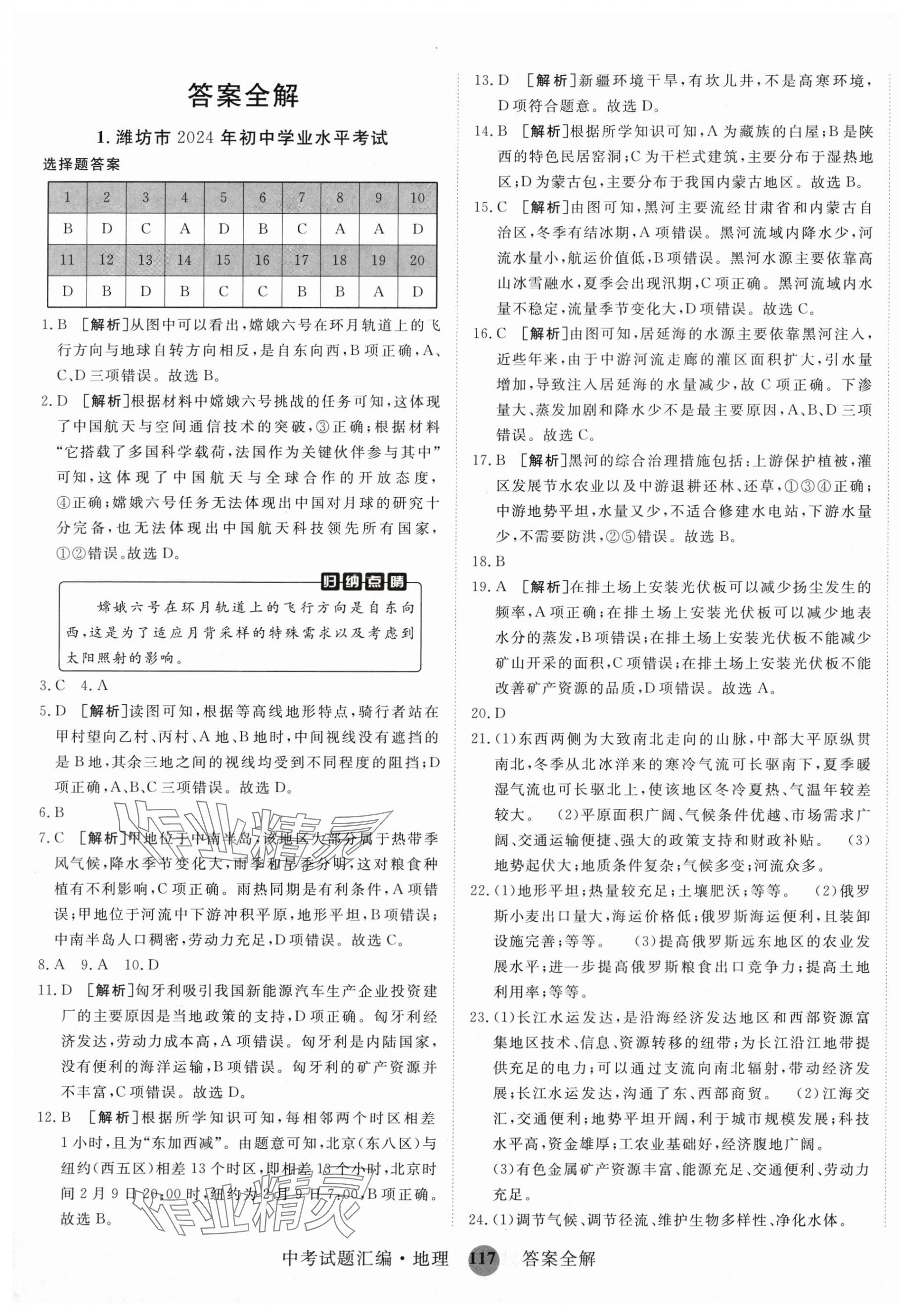 2025年中考試題匯編山東科學技術出版社地理 第1頁