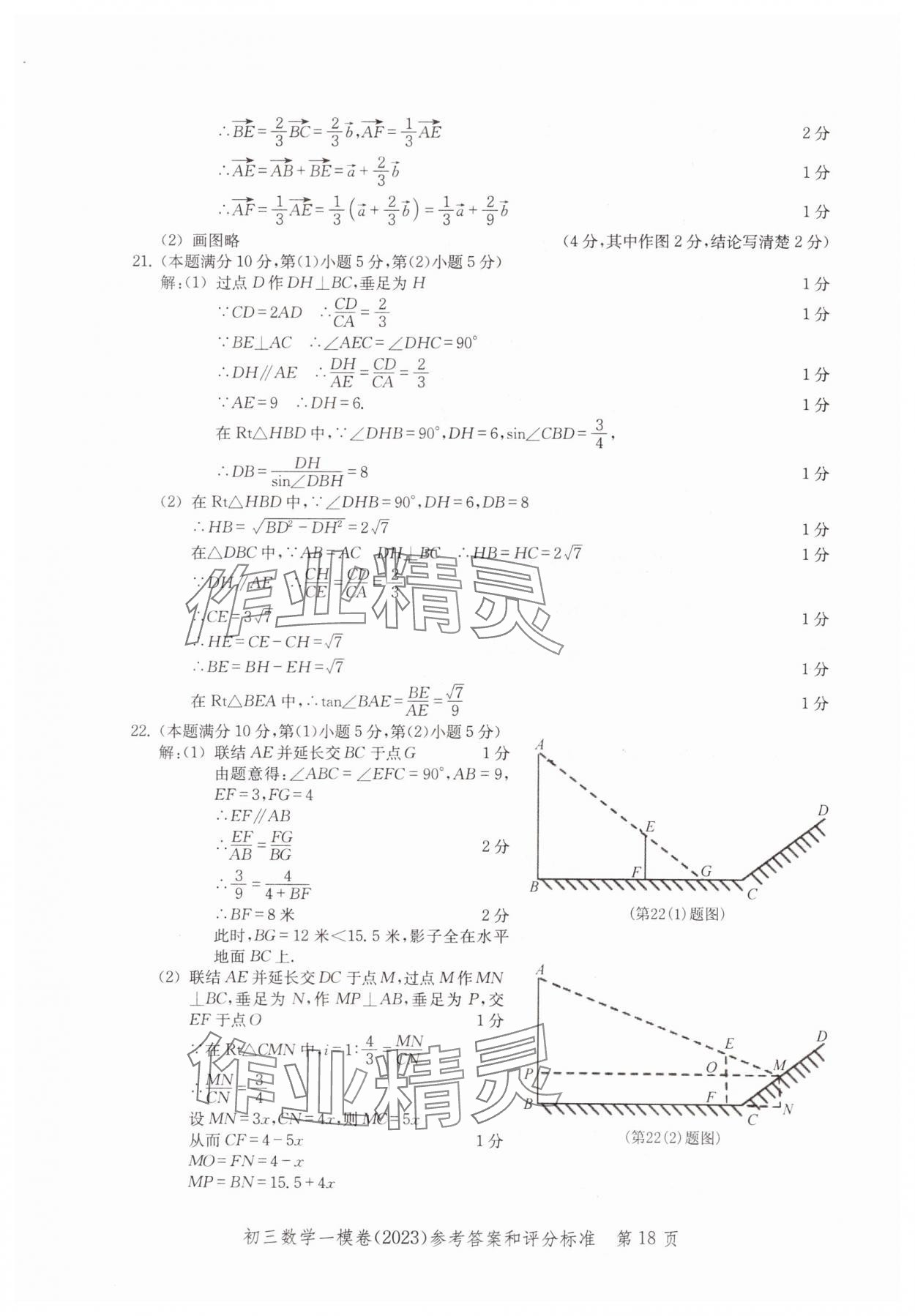 2020~2023年文化課強(qiáng)化訓(xùn)練數(shù)學(xué) 參考答案第18頁(yè)