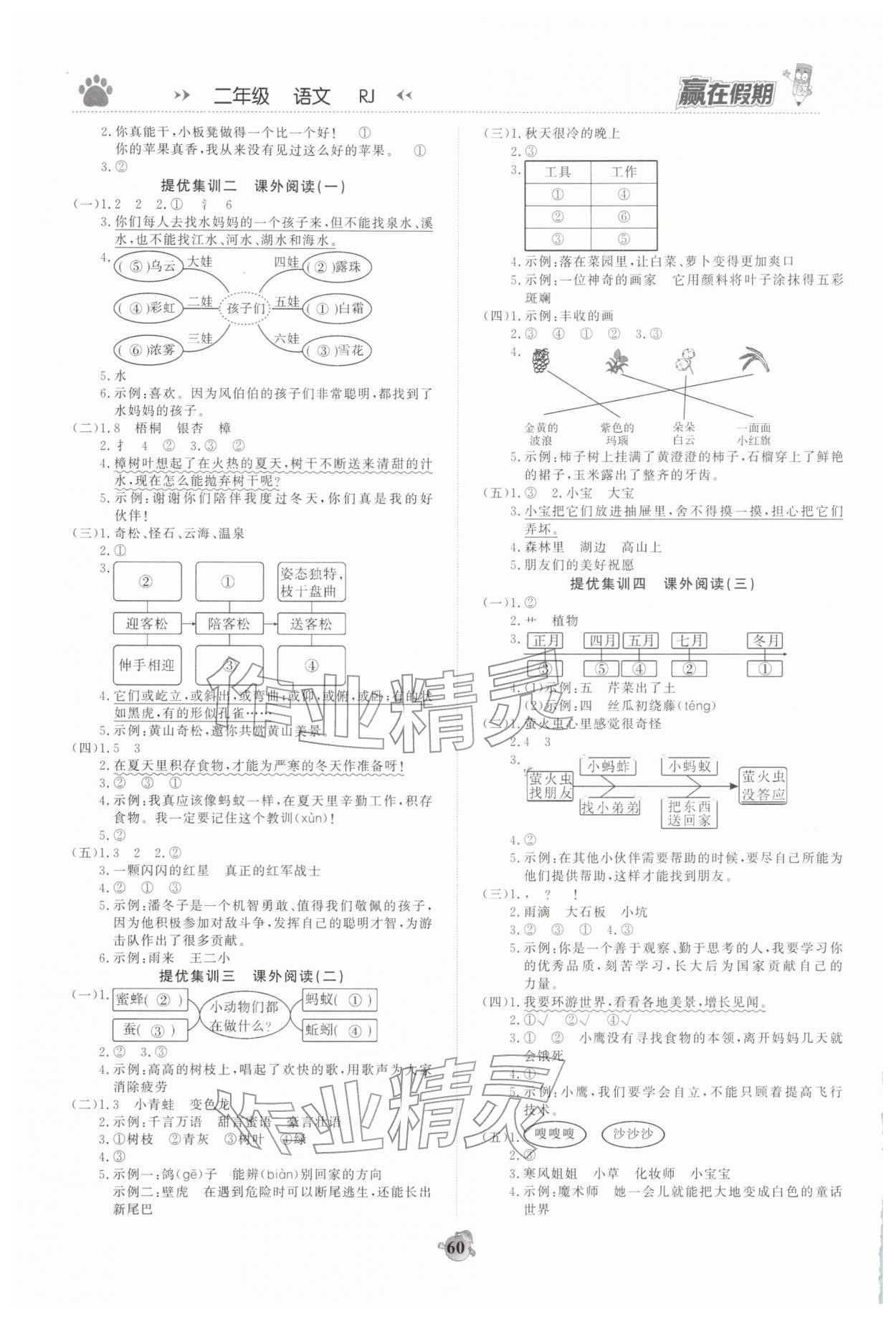 2026年赢在假期衔接优化训练二年级语文&nbsp;第2页