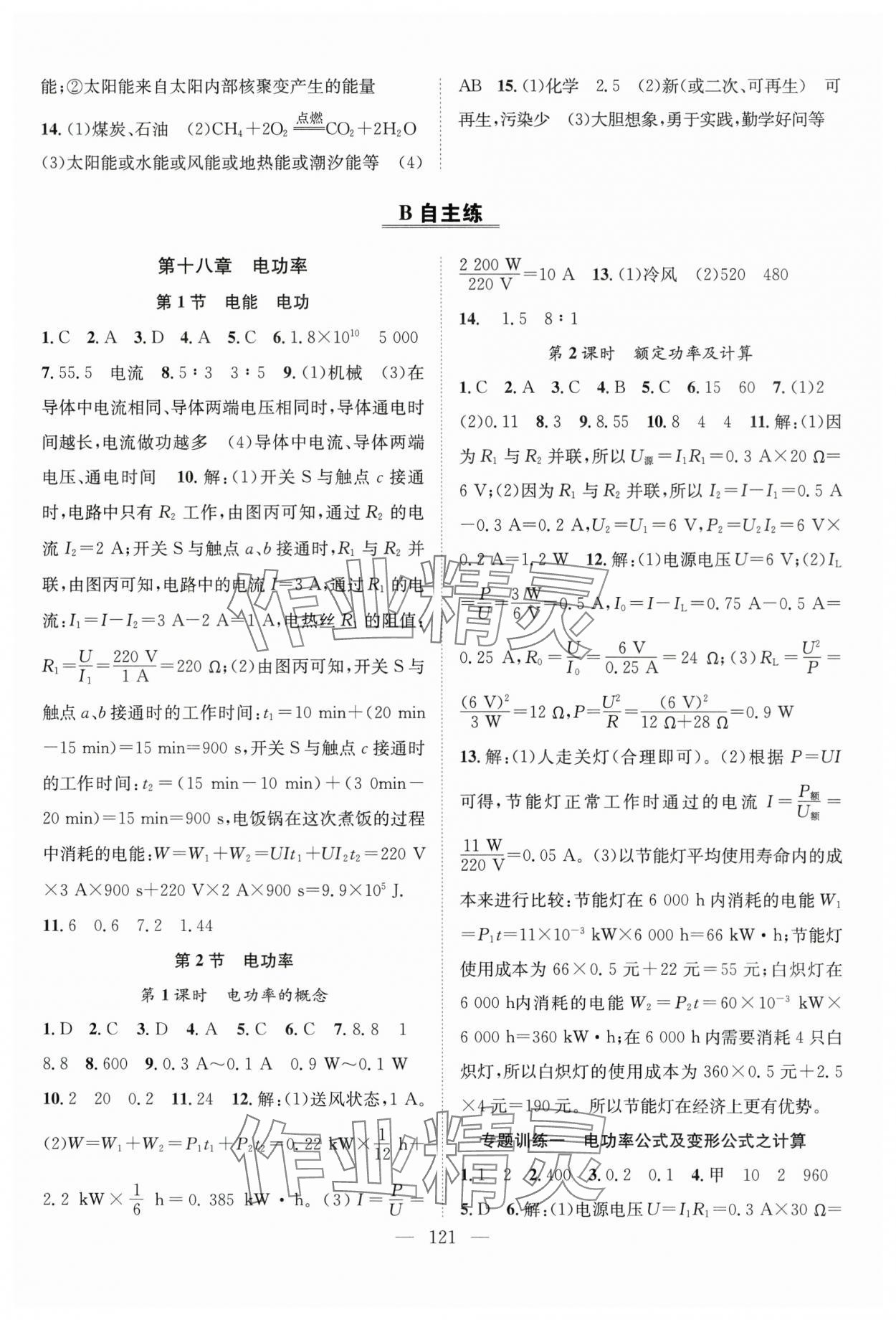 2025年優(yōu)質(zhì)課堂導(dǎo)學(xué)案九年級物理下冊人教版 第5頁