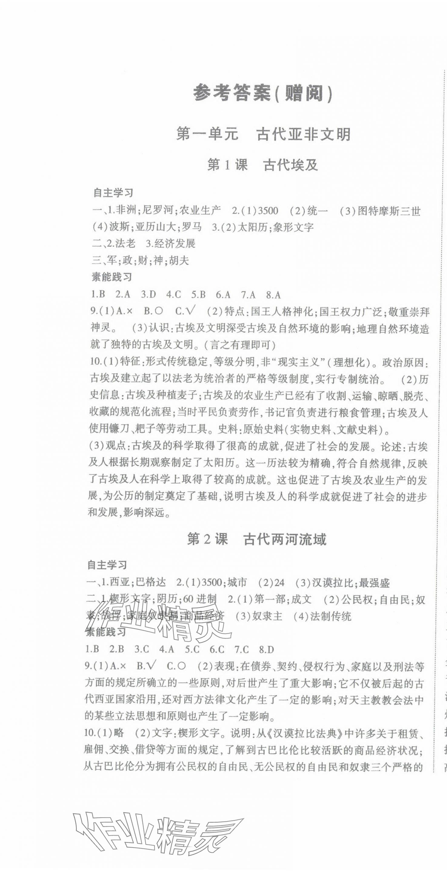 2023年巔峰對決九年級歷史上冊人教版 第1頁