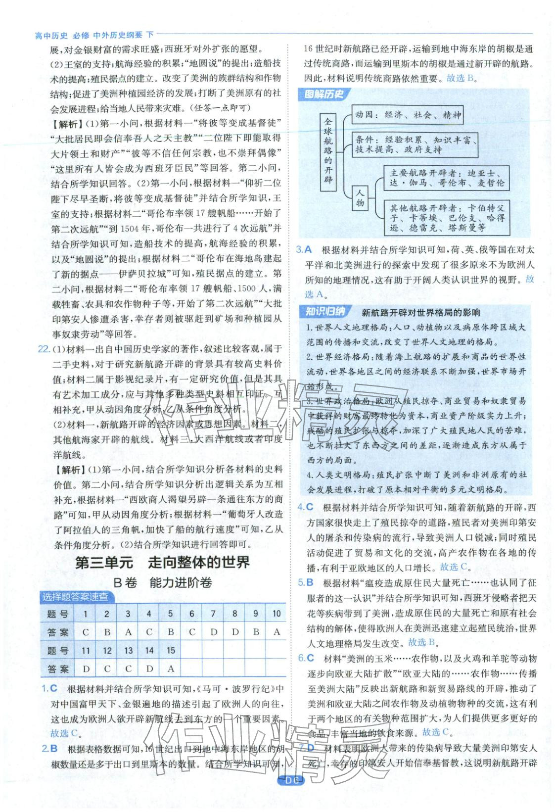 2026年實(shí)驗(yàn)班全優(yōu)檢測卷高中歷史必修下冊人教版&nbsp;第6頁