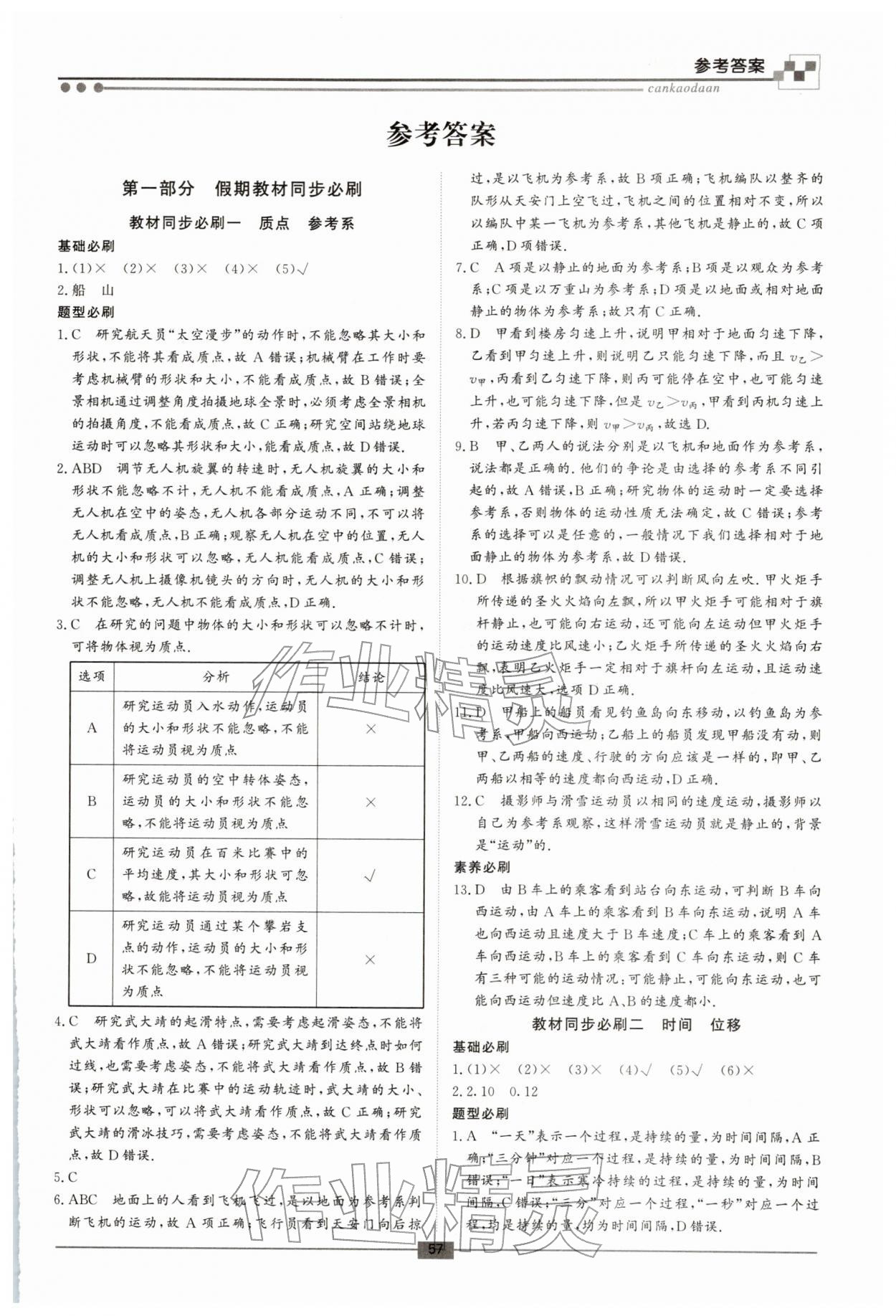 2026年智慧學習新疆文化出版社高一物理&nbsp;第1頁