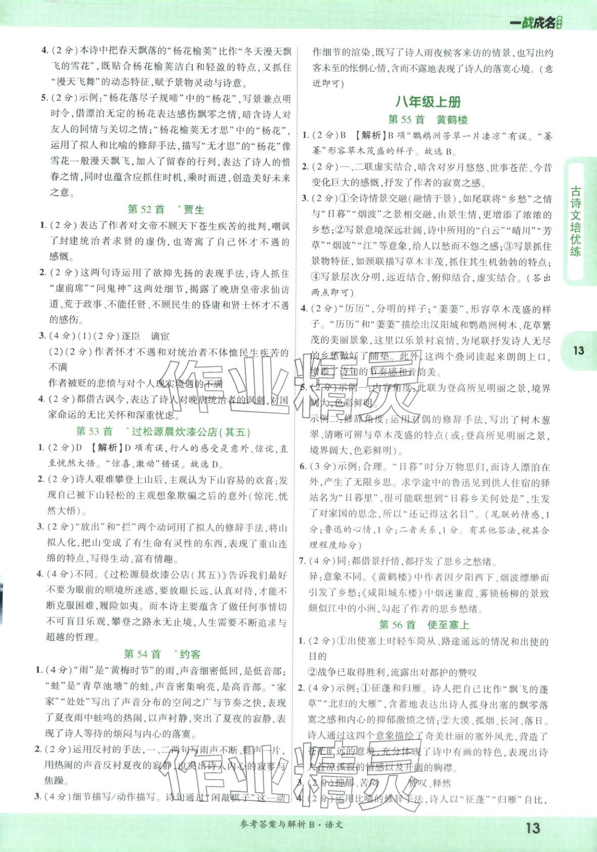 2026年纯练版总复习九年级语文全一册人教版&nbsp;第13页