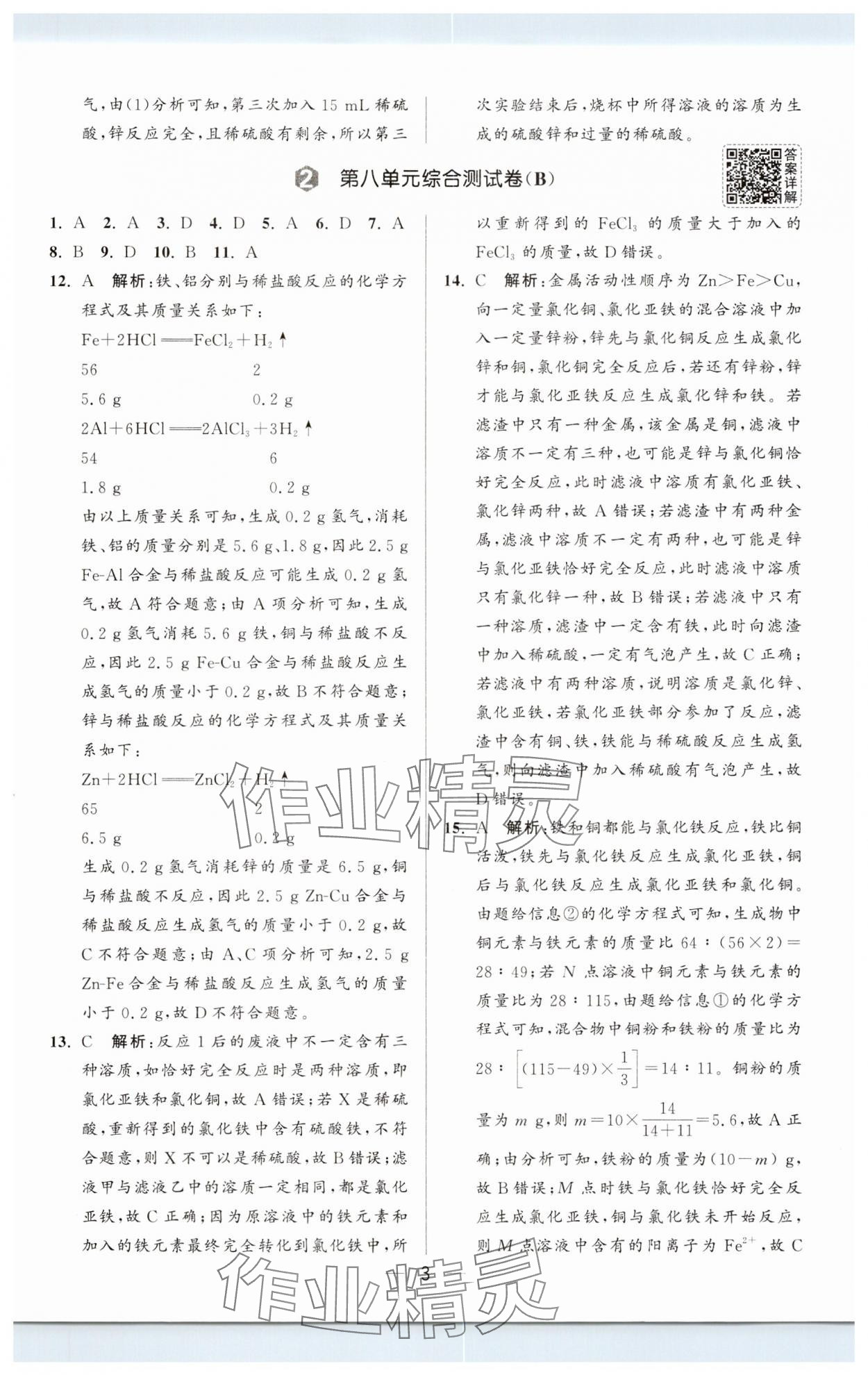 2025年亮點給力大試卷九年級化學下冊人教版 第3頁