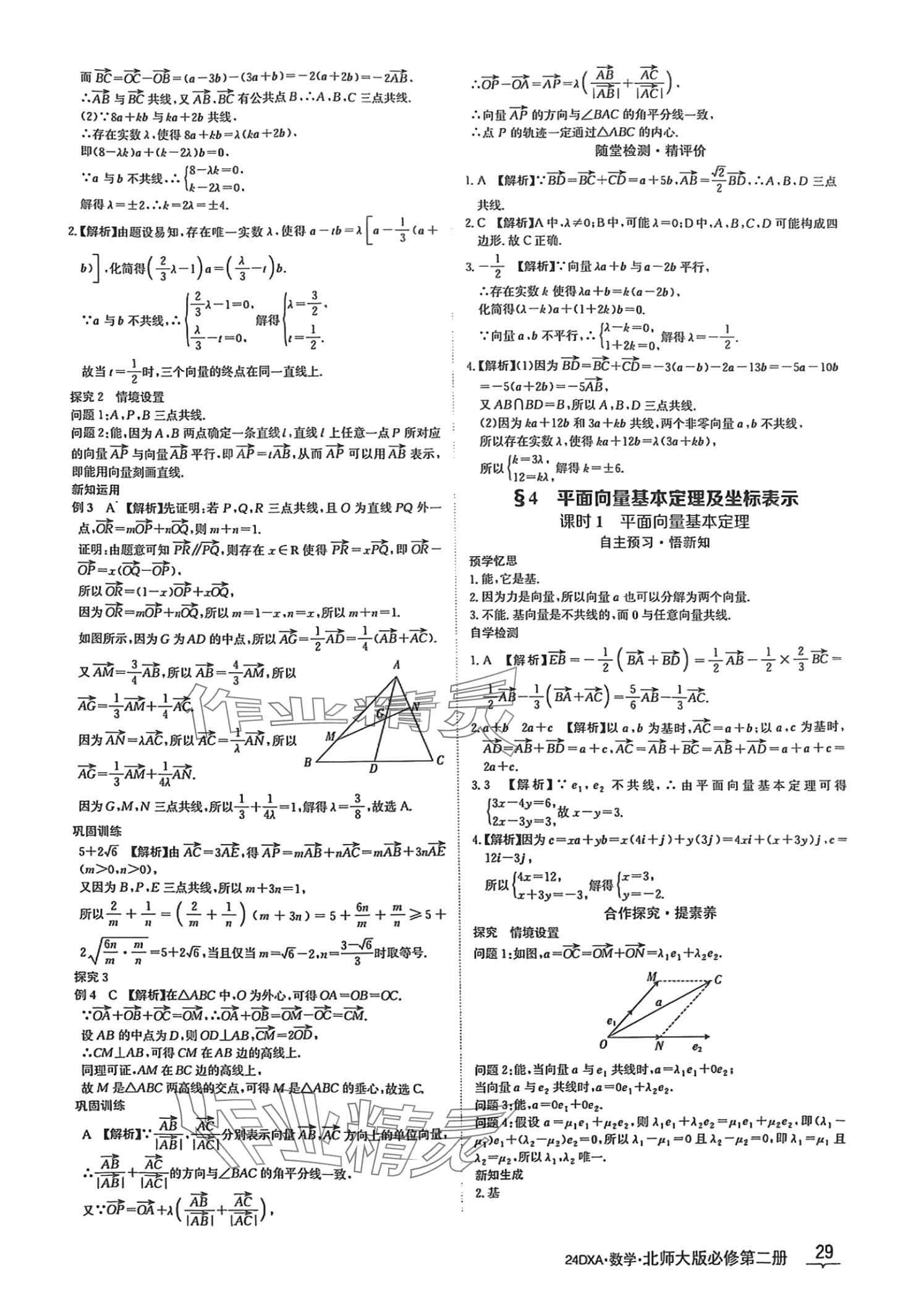 2024年金太陽導(dǎo)學(xué)案高中數(shù)學(xué)必修第二冊(cè)北師大版 第29頁