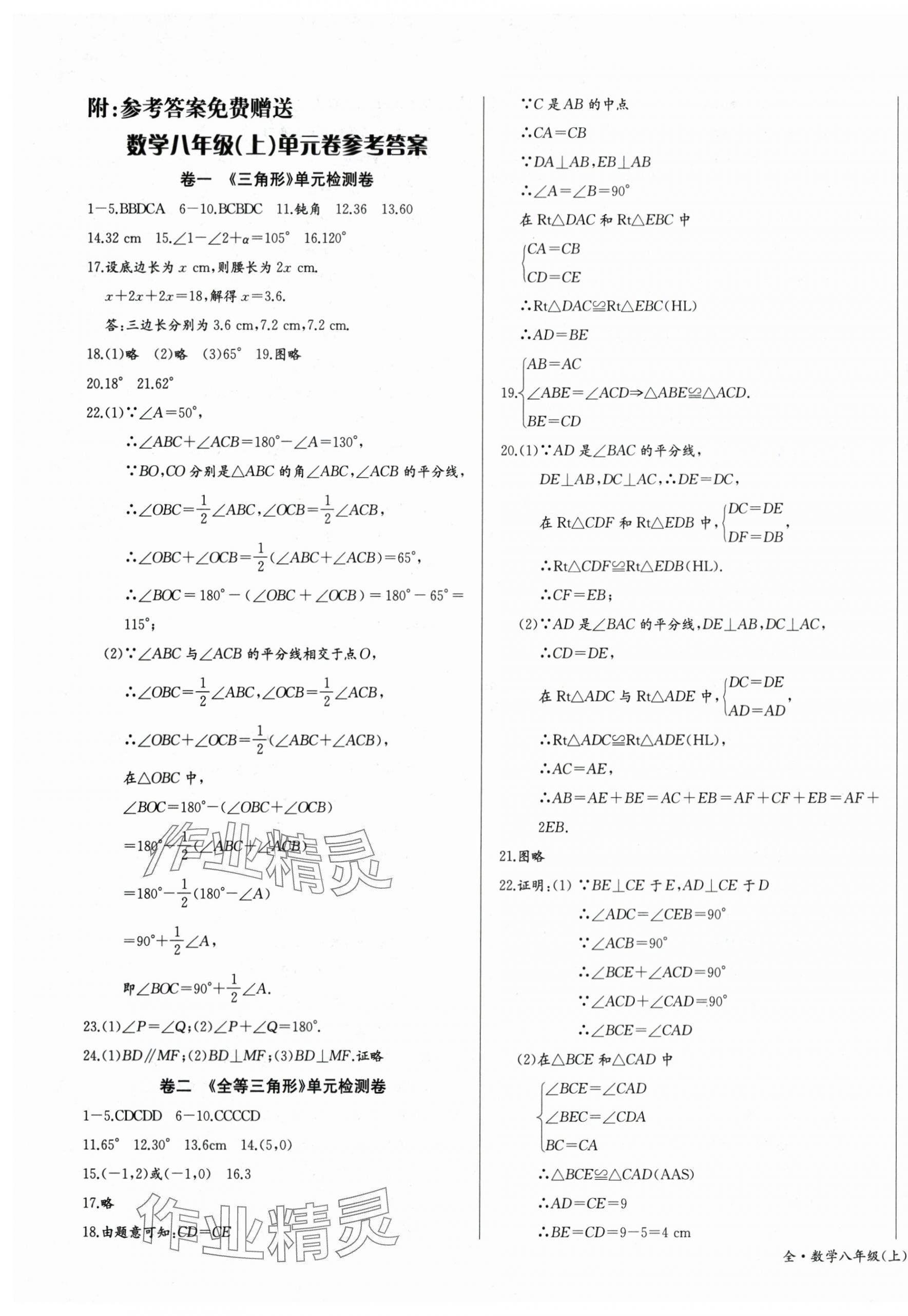 2025年思维新观察八年级数学上册人教版 第1页
