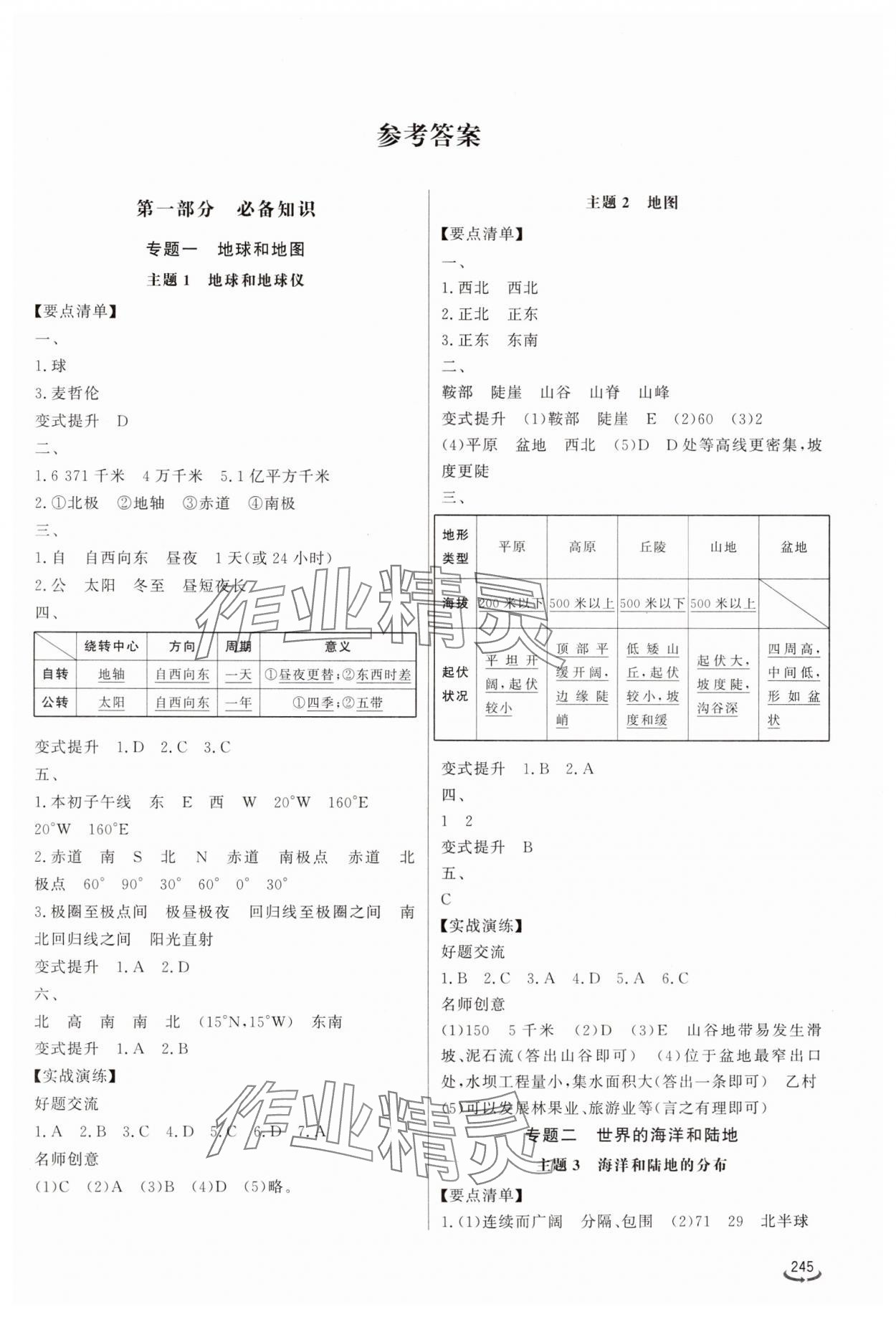 2025年初中總復(fù)習(xí)手冊(cè)山東省地圖出版社地理 第1頁(yè)