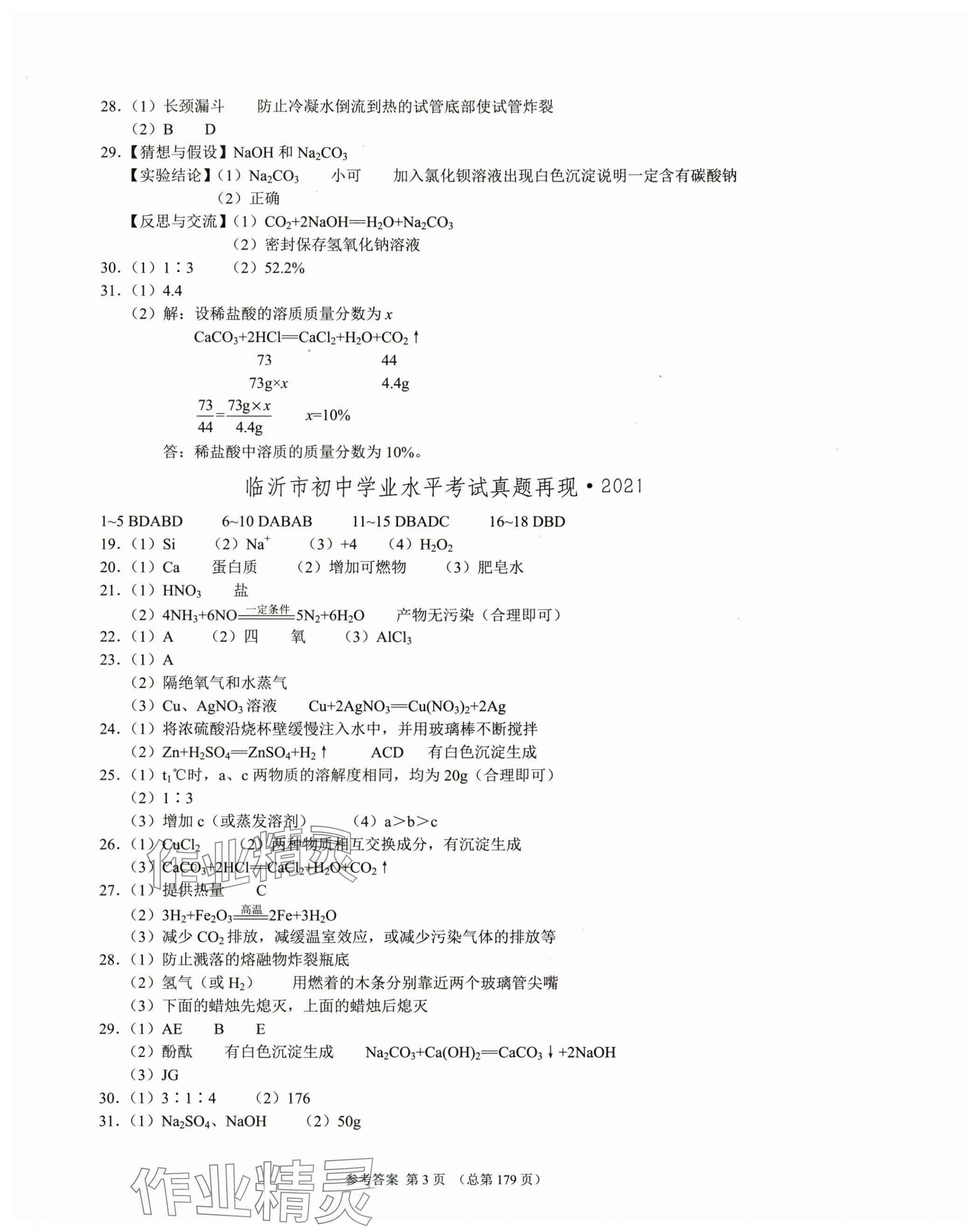 2025年中考超级模拟中考211化学临沂专版&nbsp;第3页