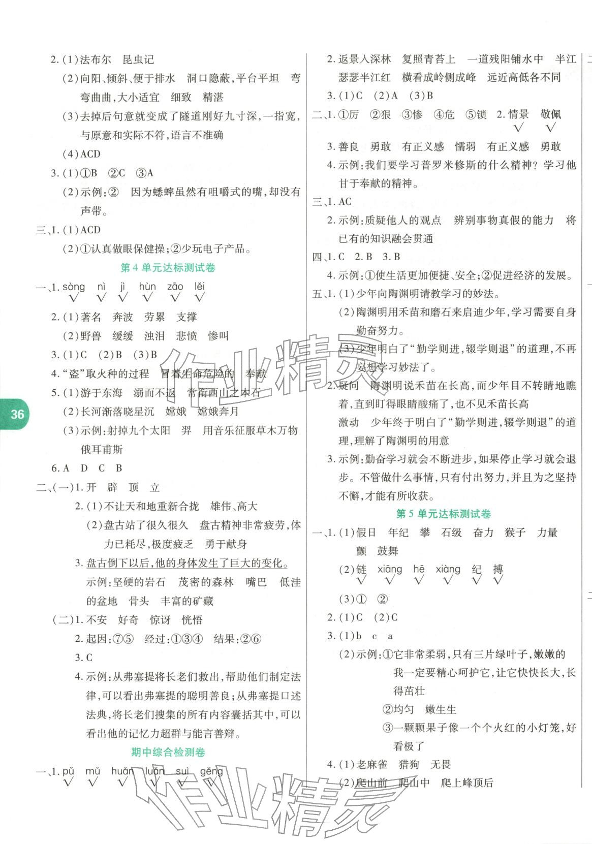 2025年金獎好卷四年級語文上冊人教版 第3頁