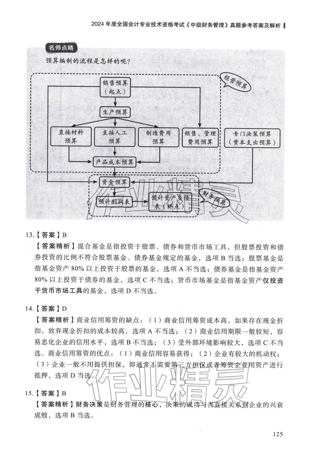 2025年5年真題與3套模擬中級(jí)財(cái)務(wù)管理&nbsp;參考答案第15頁(yè)