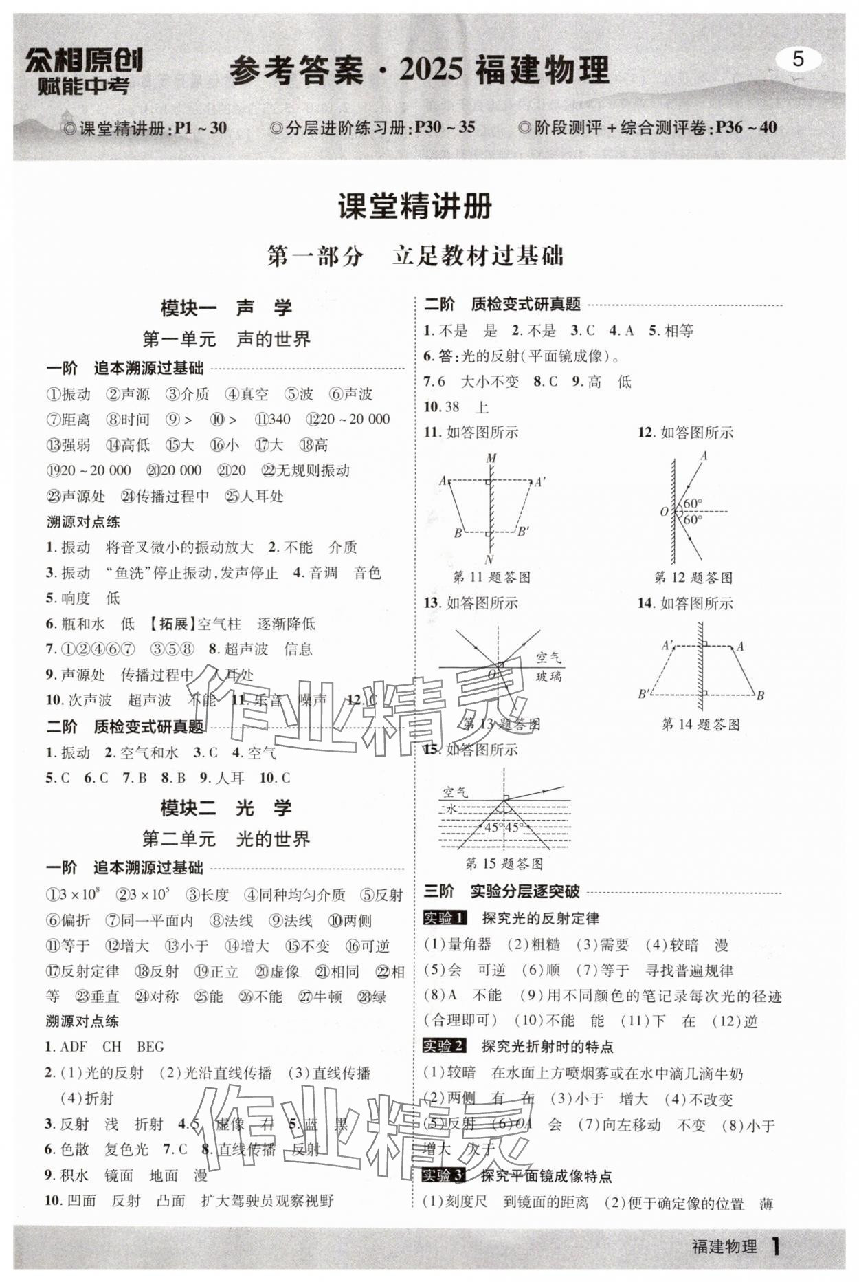 2025年众相原创赋能中考物理中考福建专版 第1页