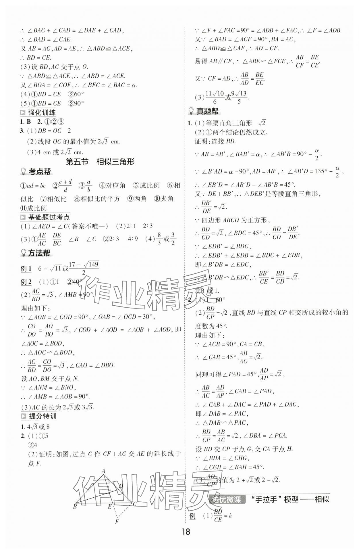 2024年中考幫數學河南專版&nbsp;參考答案第17頁