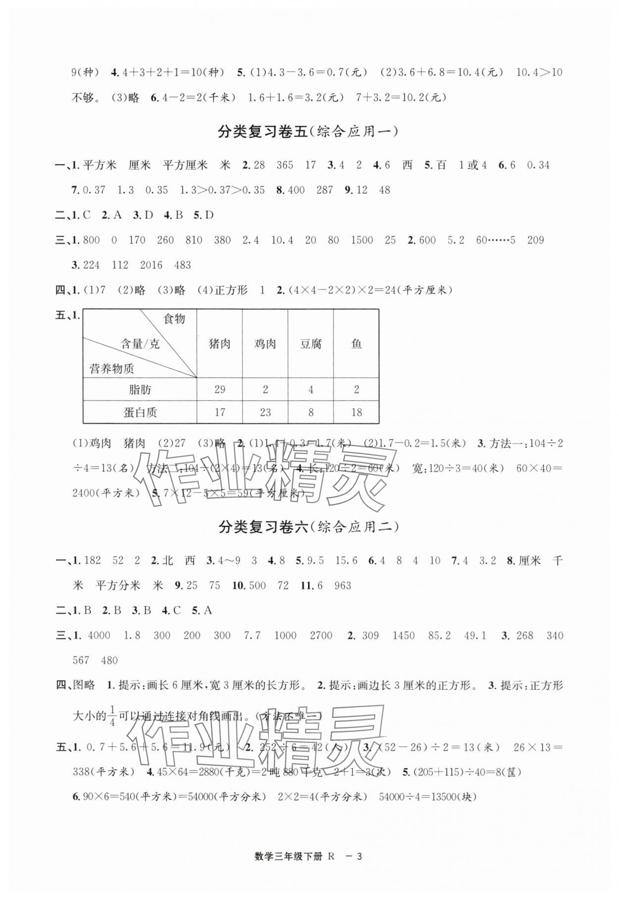 2025年浙江各地期末迎考卷三年级数学下册人教版&nbsp;第3页