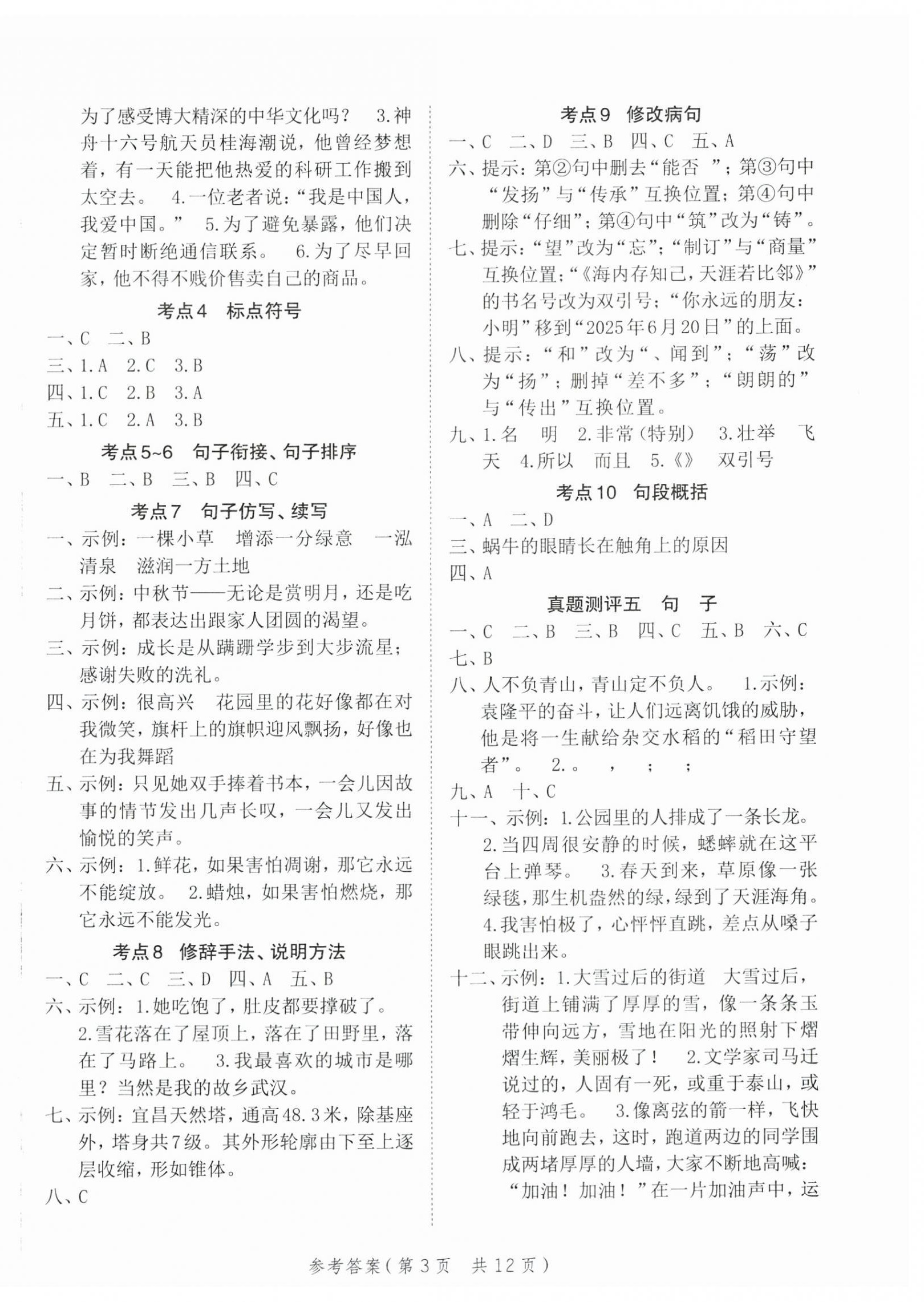 2025年优翼小学总复习语文安徽专版 第3页
