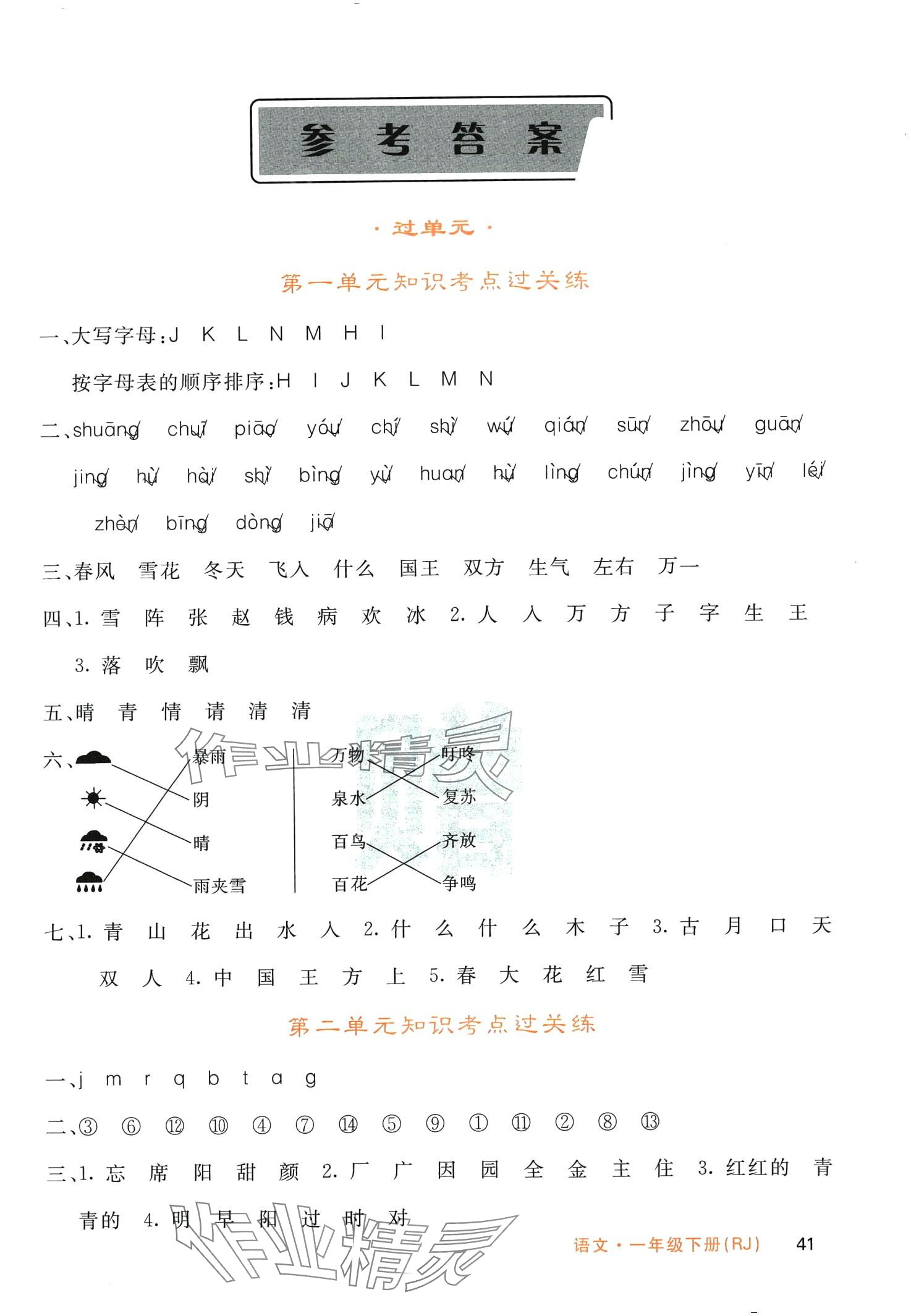 2024年名校課堂內(nèi)外一年級(jí)語文下冊(cè)人教版 第1頁