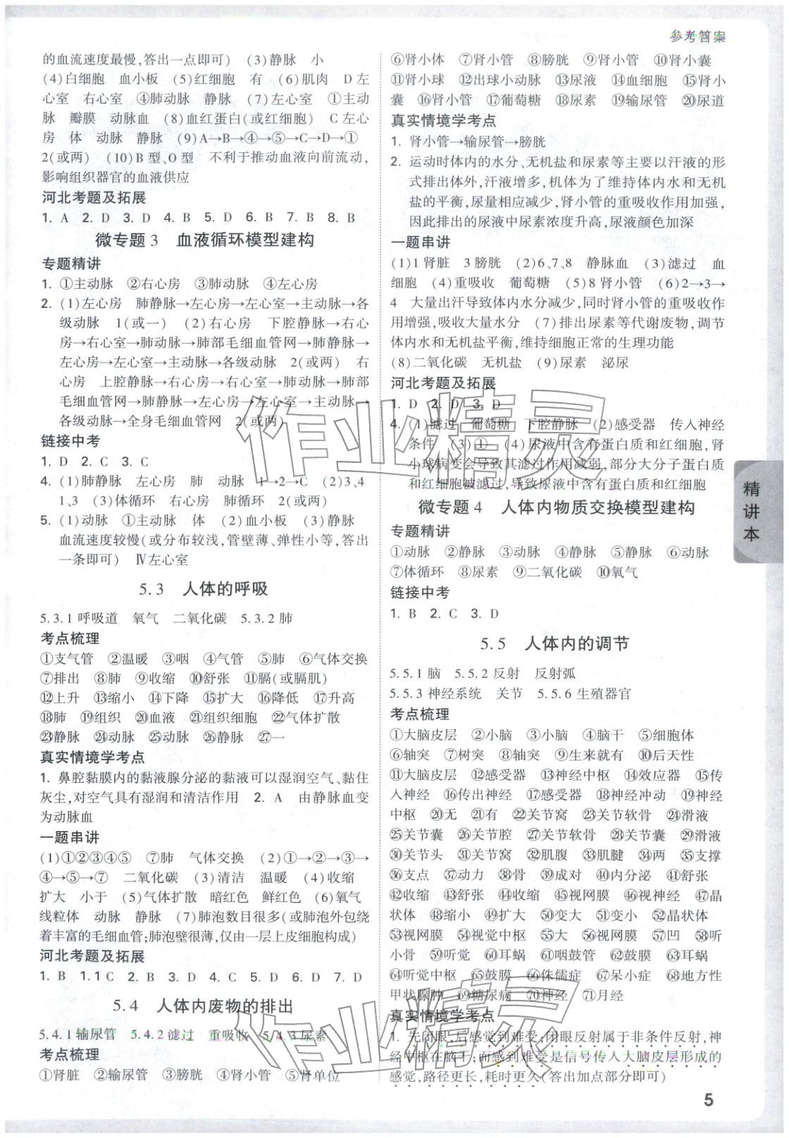 2026年万唯中考试题研究生物河北专版 第5页