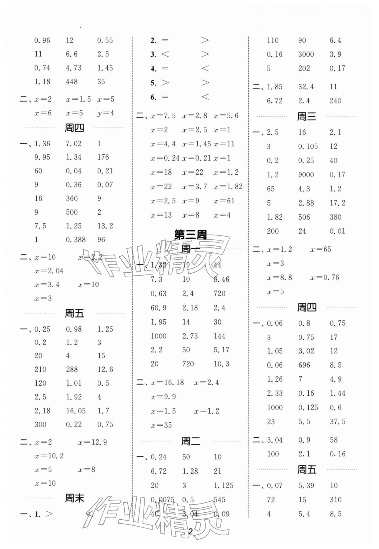 2026年通城學(xué)典計(jì)算能手五年級(jí)數(shù)學(xué)下冊(cè)蘇教版江蘇專版&nbsp;第2頁(yè)