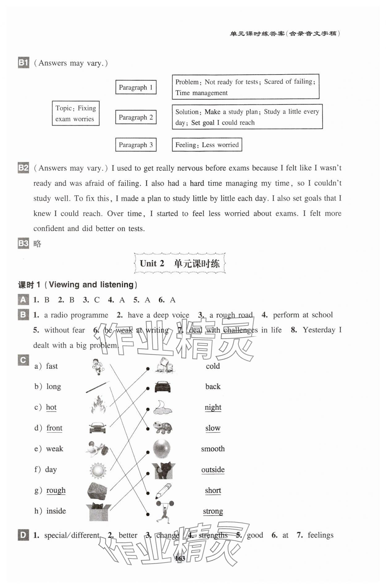 2024年怎樣學(xué)好初中英語七年級上冊滬教版五四制 參考答案第4頁