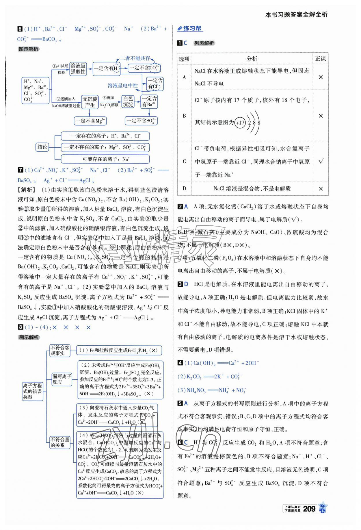 2026年教材帮高中化学必修第一册苏教版&nbsp;参考答案第4页