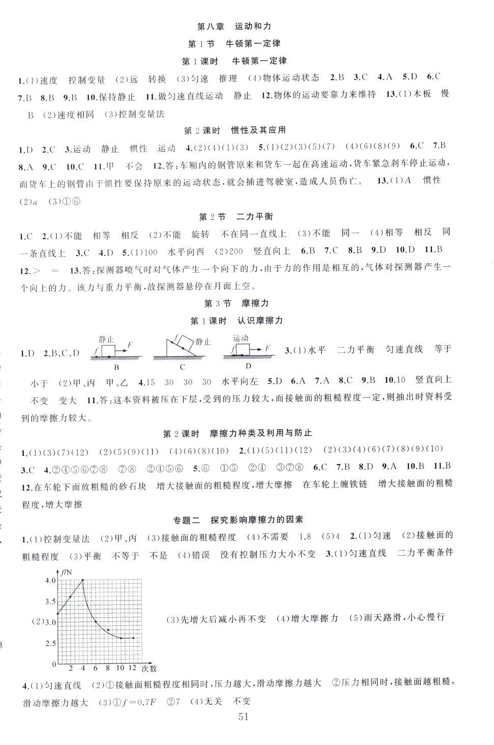 2024年同步作業(yè)本練闖考八年級物理下冊人教版山西專版 第3頁