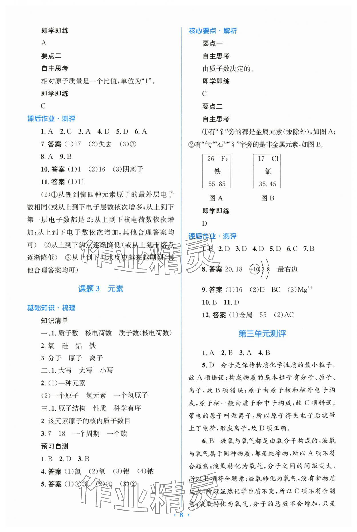 2023年人教金學(xué)典優(yōu)化測(cè)控同步解析與測(cè)評(píng)九年級(jí)化學(xué)全一冊(cè)人教版 第8頁(yè)