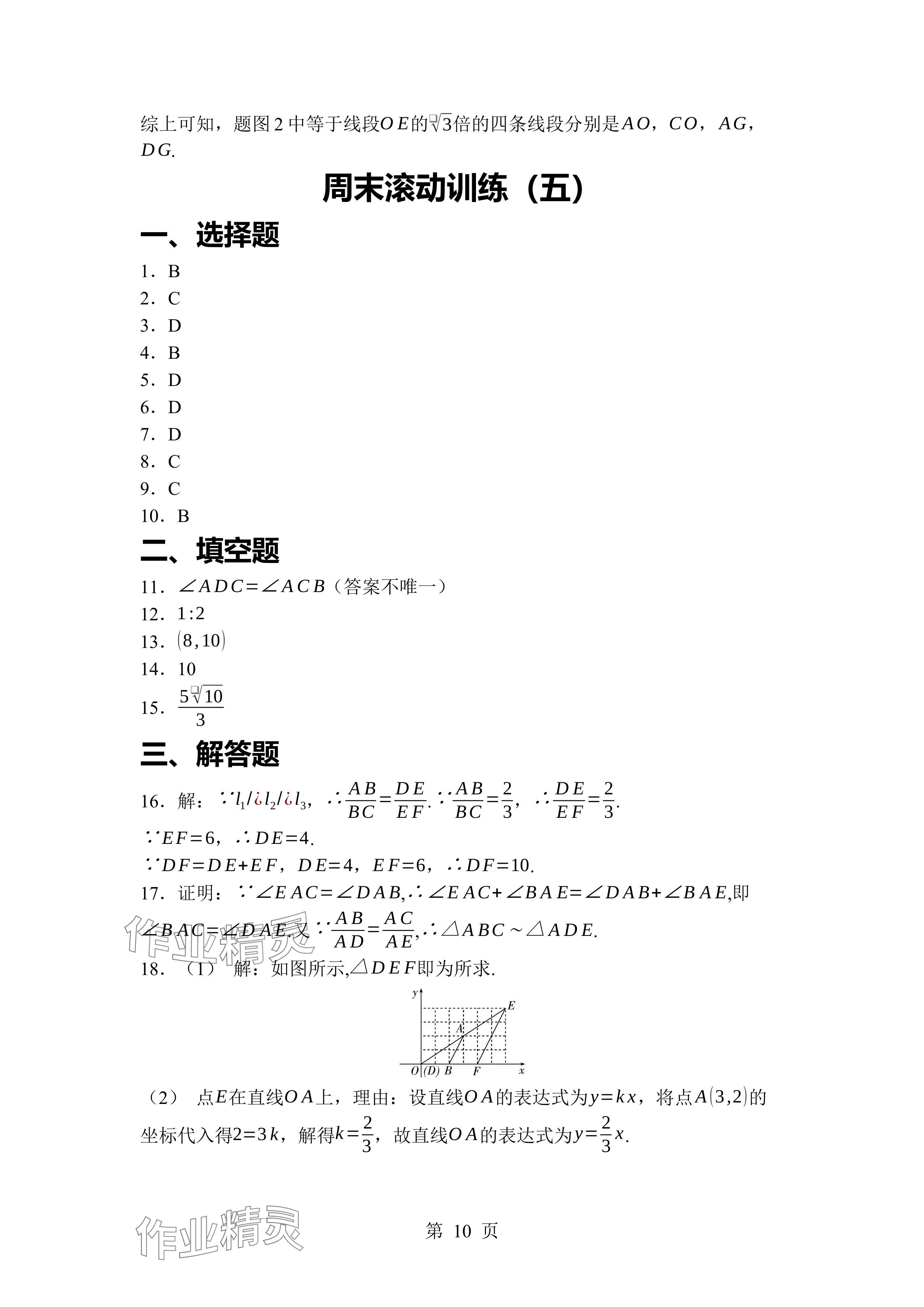 2024年廣東名師講練通九年級(jí)數(shù)學(xué)全一冊(cè)北師大版深圳專版 參考答案第10頁(yè)