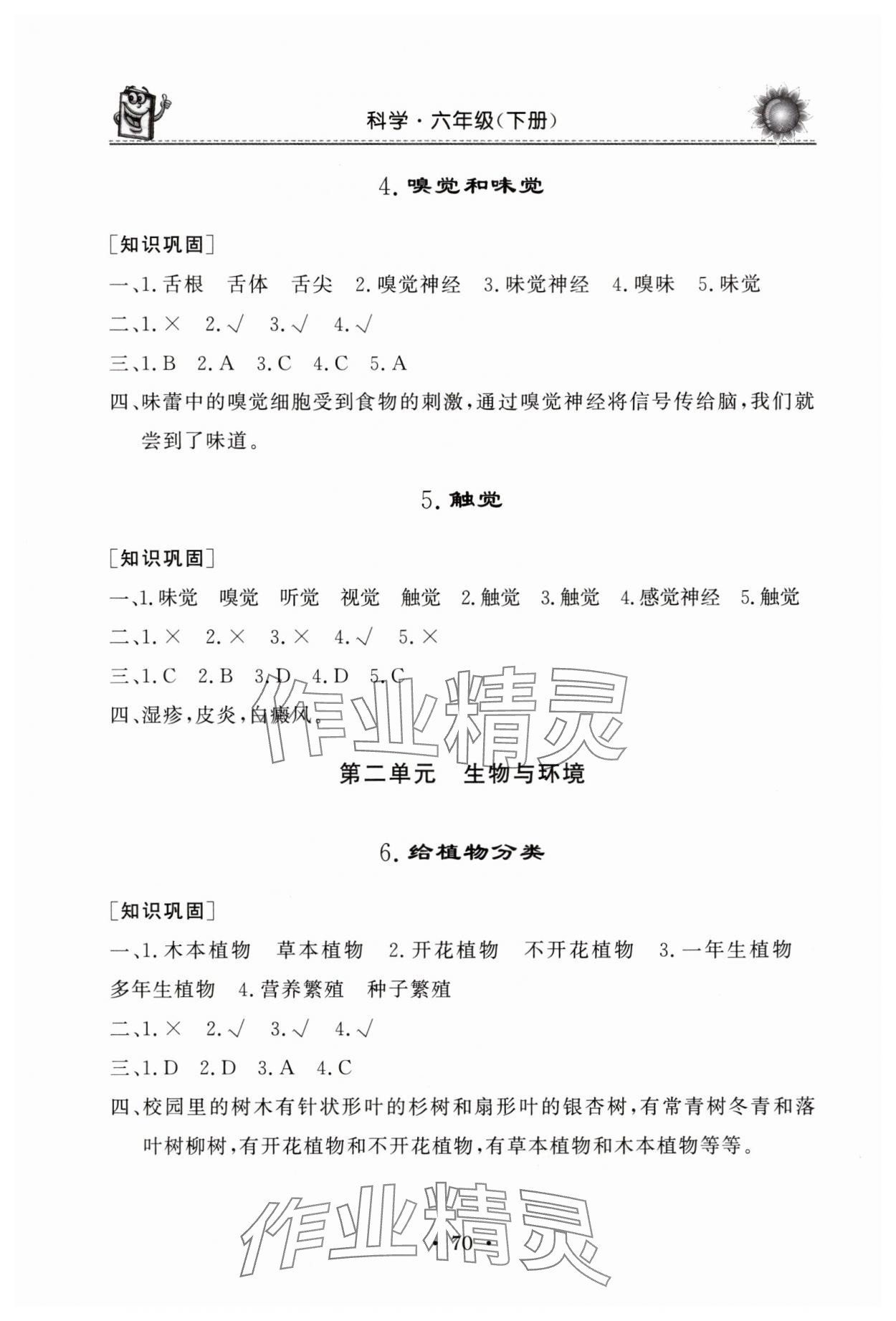 2025年名師導學伴你行同步練習六年級科學下冊青島版 第2頁