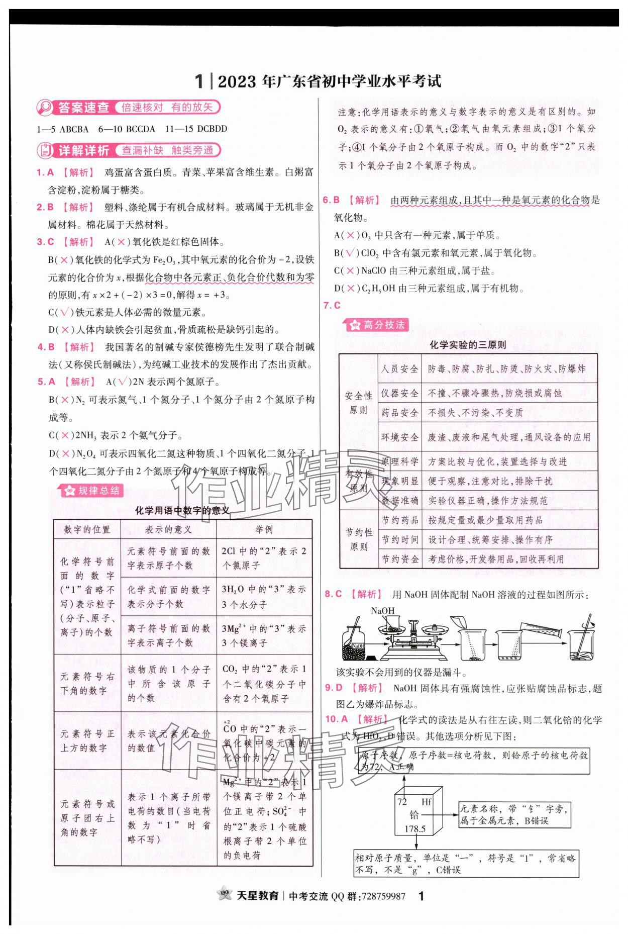 2024年金考卷45套匯編化學(xué)廣東專版 第1頁(yè)