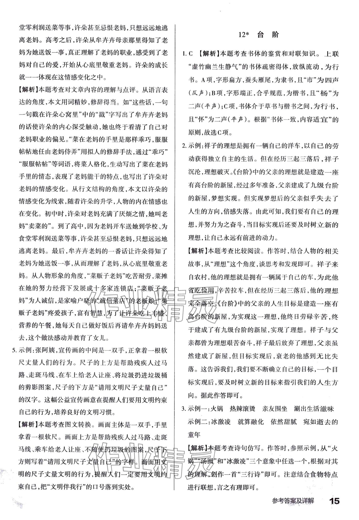 2024年滿分訓(xùn)練設(shè)計七年級語文下冊人教版 第15頁