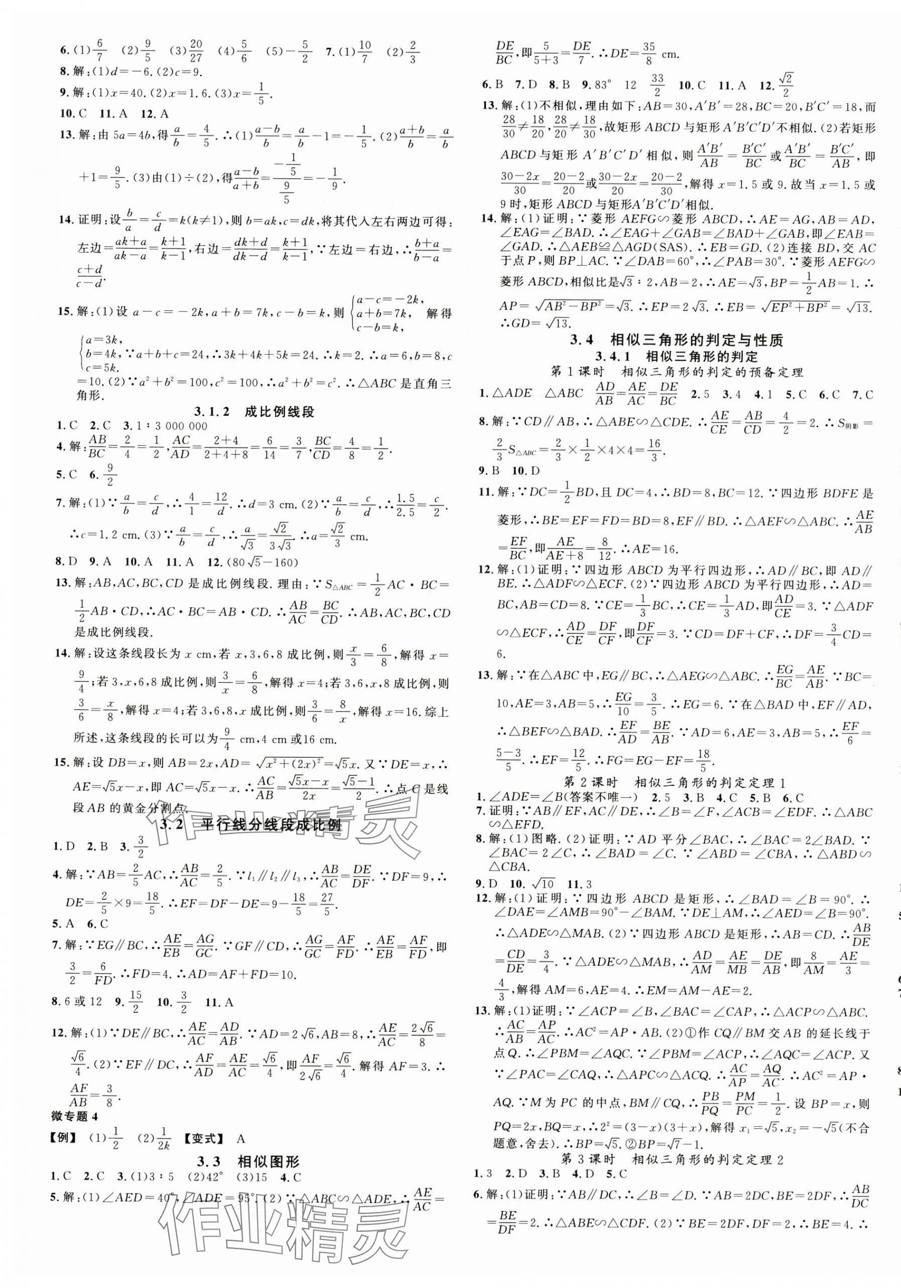 2024年名校課堂九年級數(shù)學(xué)全一冊湘教版廣西專版 第5頁