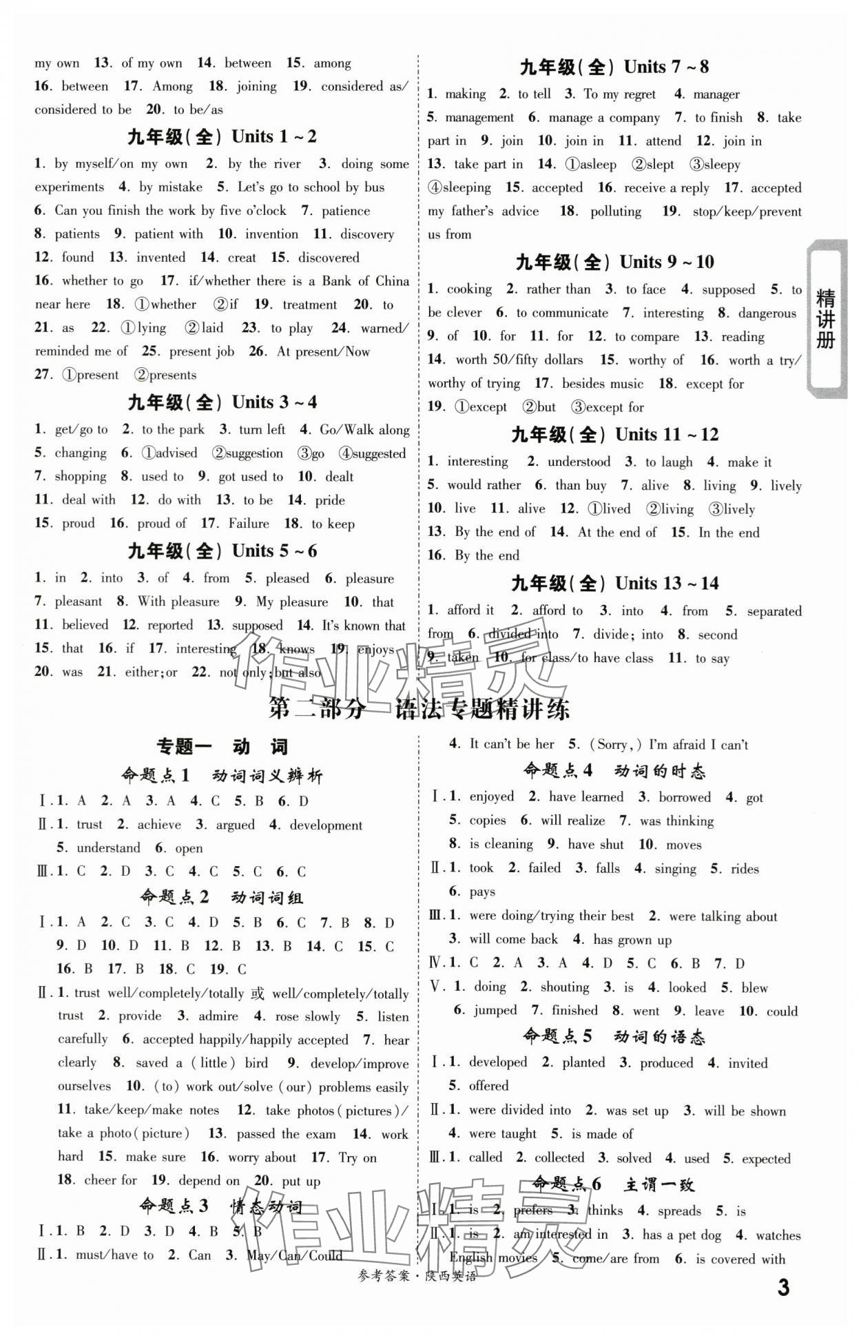 2024年一戰(zhàn)成名考前新方案英語(yǔ)陜西中考 第3頁(yè)