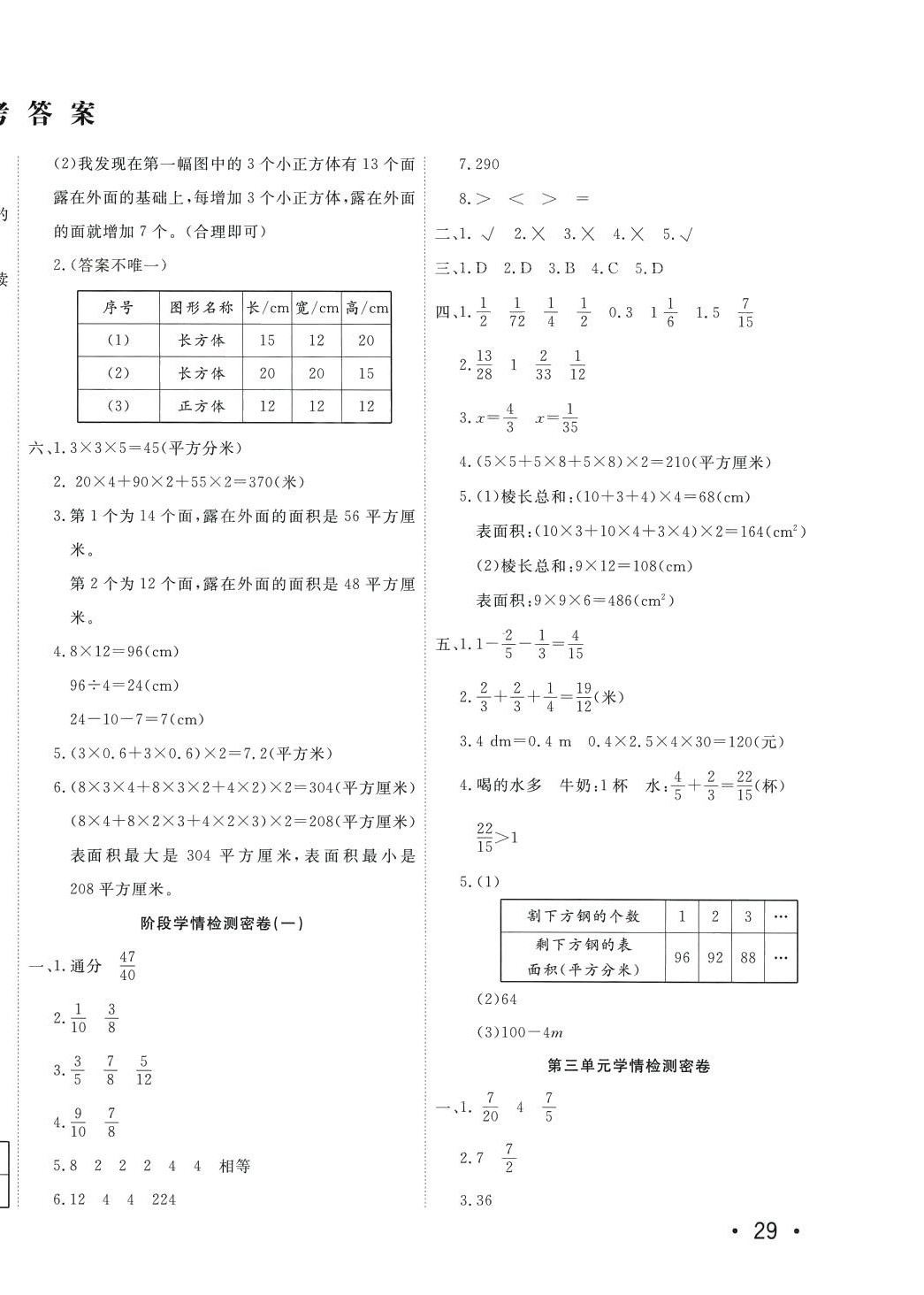 2024年學(xué)海金考卷五年級(jí)數(shù)學(xué)下冊(cè)北師大版 第2頁(yè)