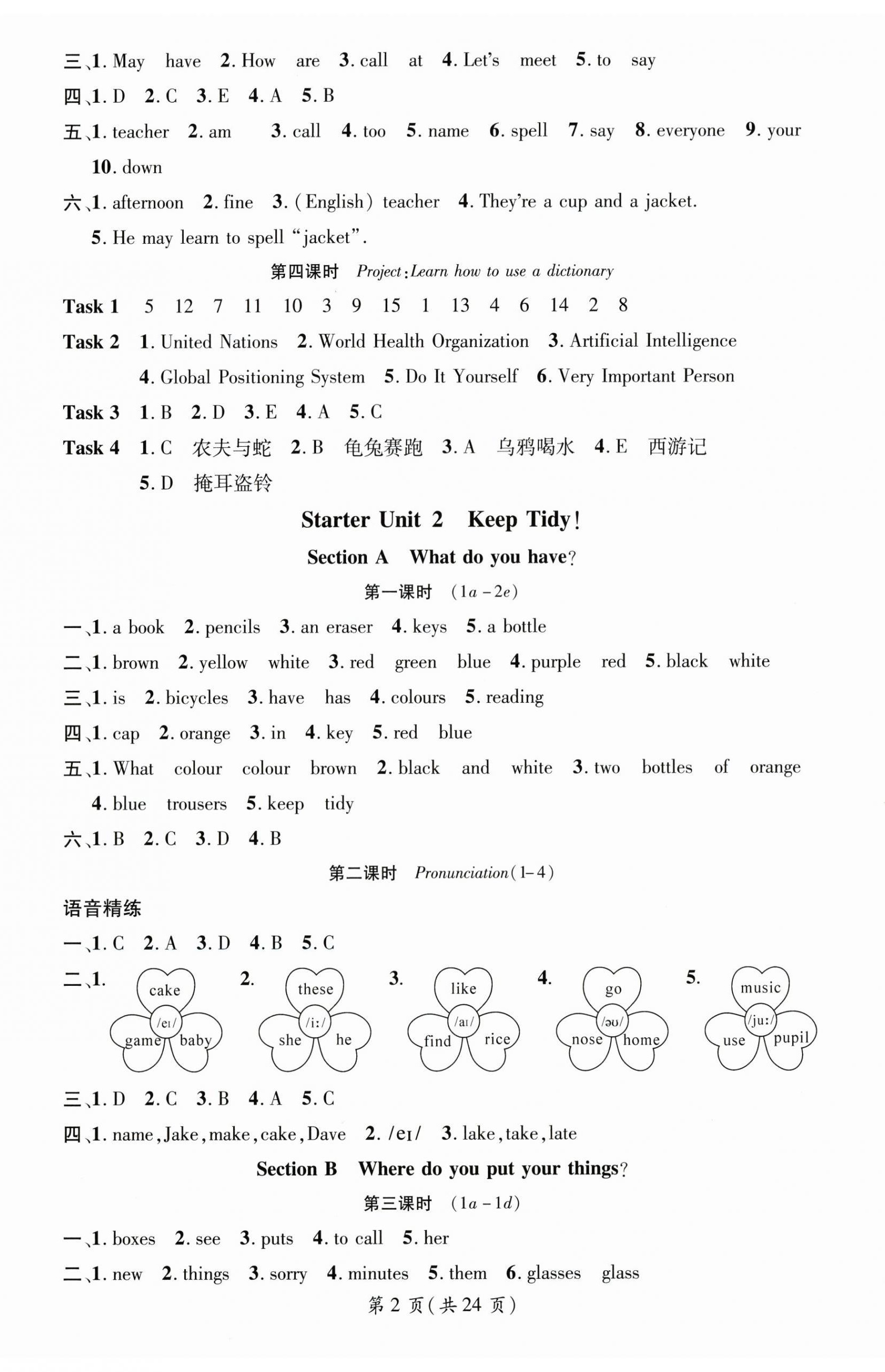 2025年名師測(cè)控七年級(jí)英語上冊(cè)人教版湖北專版 第2頁