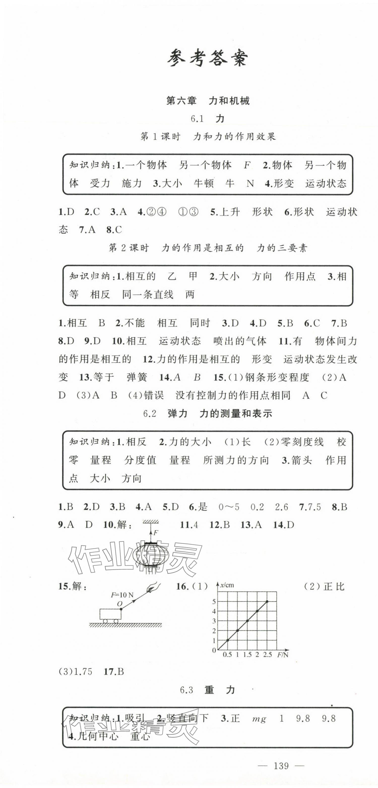 2025年原创新课堂八年级物理下册沪粤版 第1页