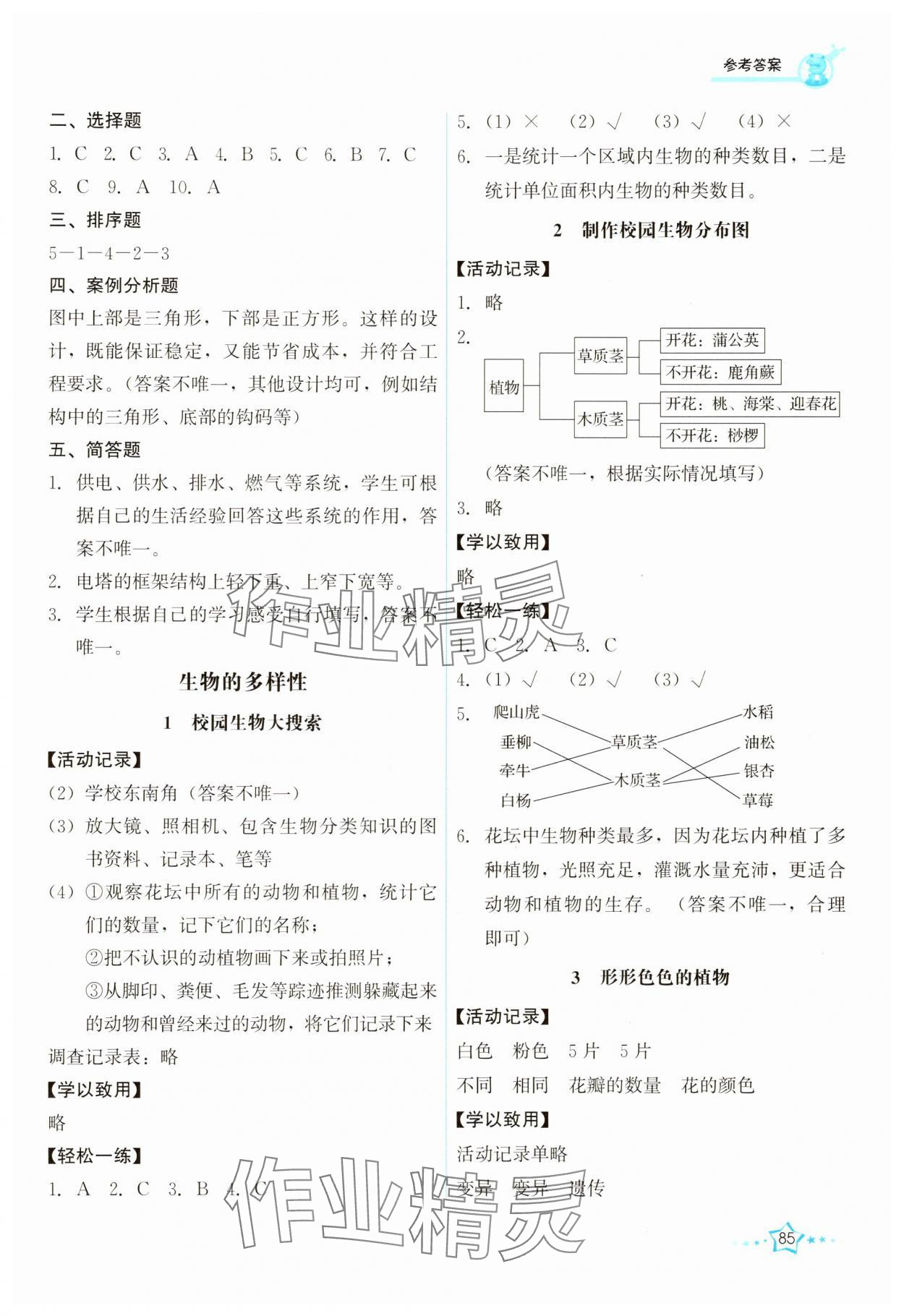 2025年能力培養(yǎng)與測試六年級科學下冊教科版 第3頁