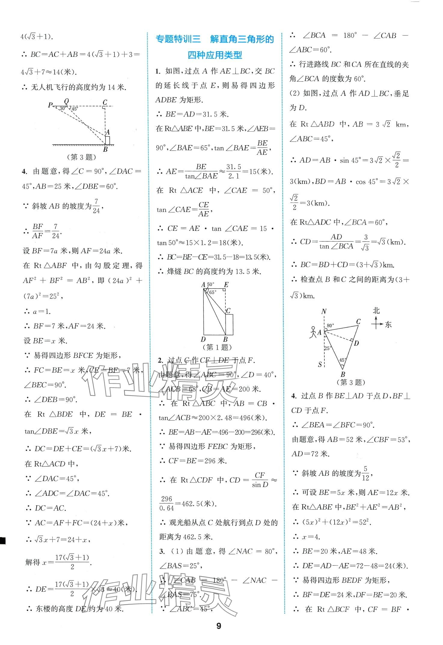 2024年拔尖特訓(xùn)九年級數(shù)學(xué)下冊北師大版 第11頁