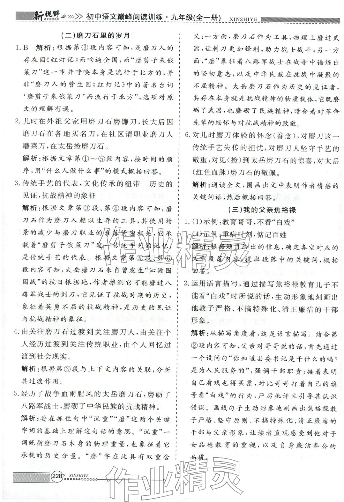 2026年新视野巅峰阅读训练九年级语文全一册人教版&nbsp;第8页