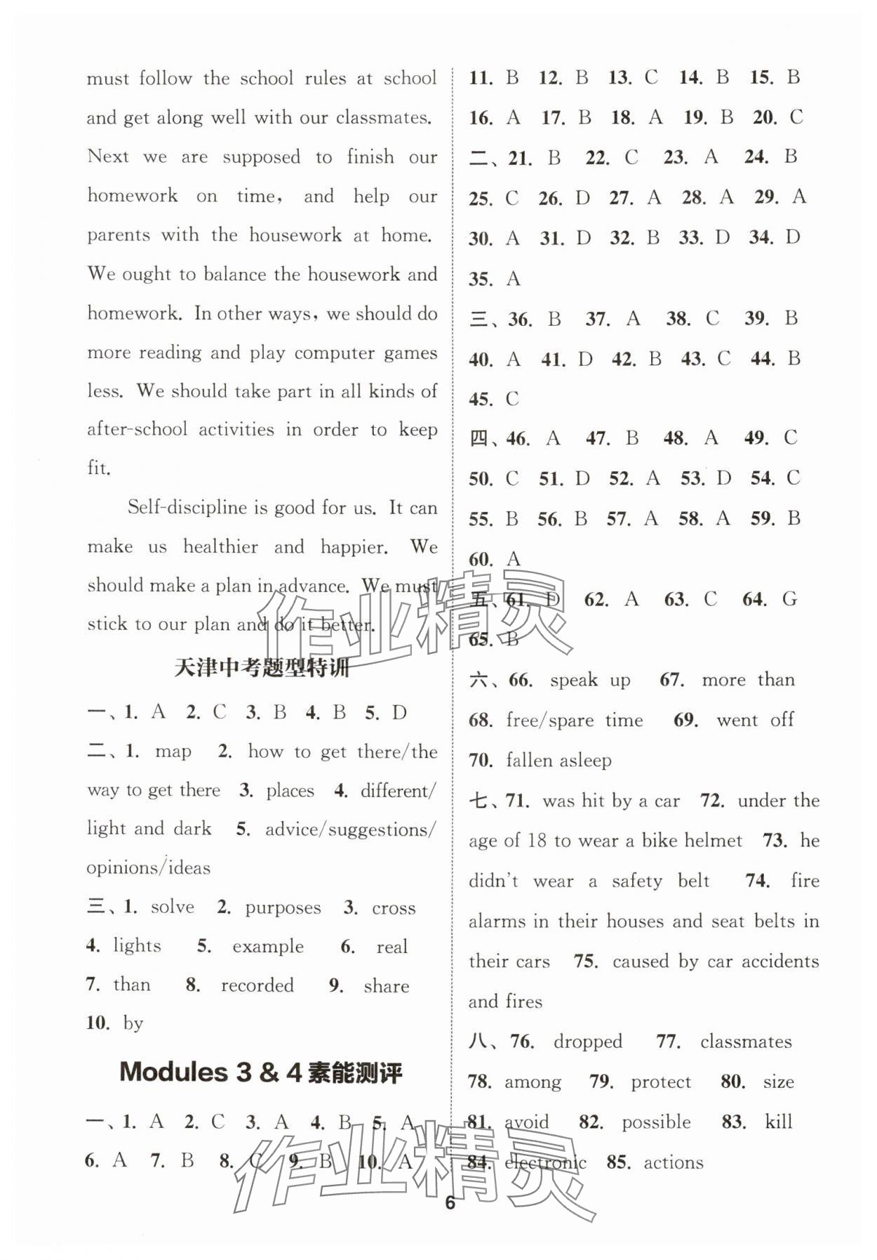 2025年通城學(xué)典課時(shí)作業(yè)本九年級(jí)英語下冊(cè)外研版天津?qū)０?nbsp;第6頁