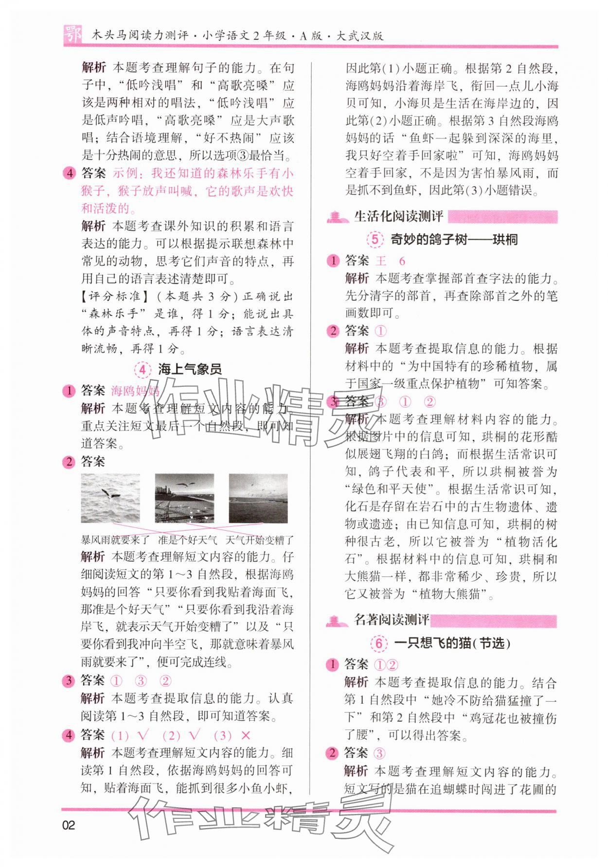 2025年木头马阅读力测评二年级语文全一册人教版A版武汉专版 第2页