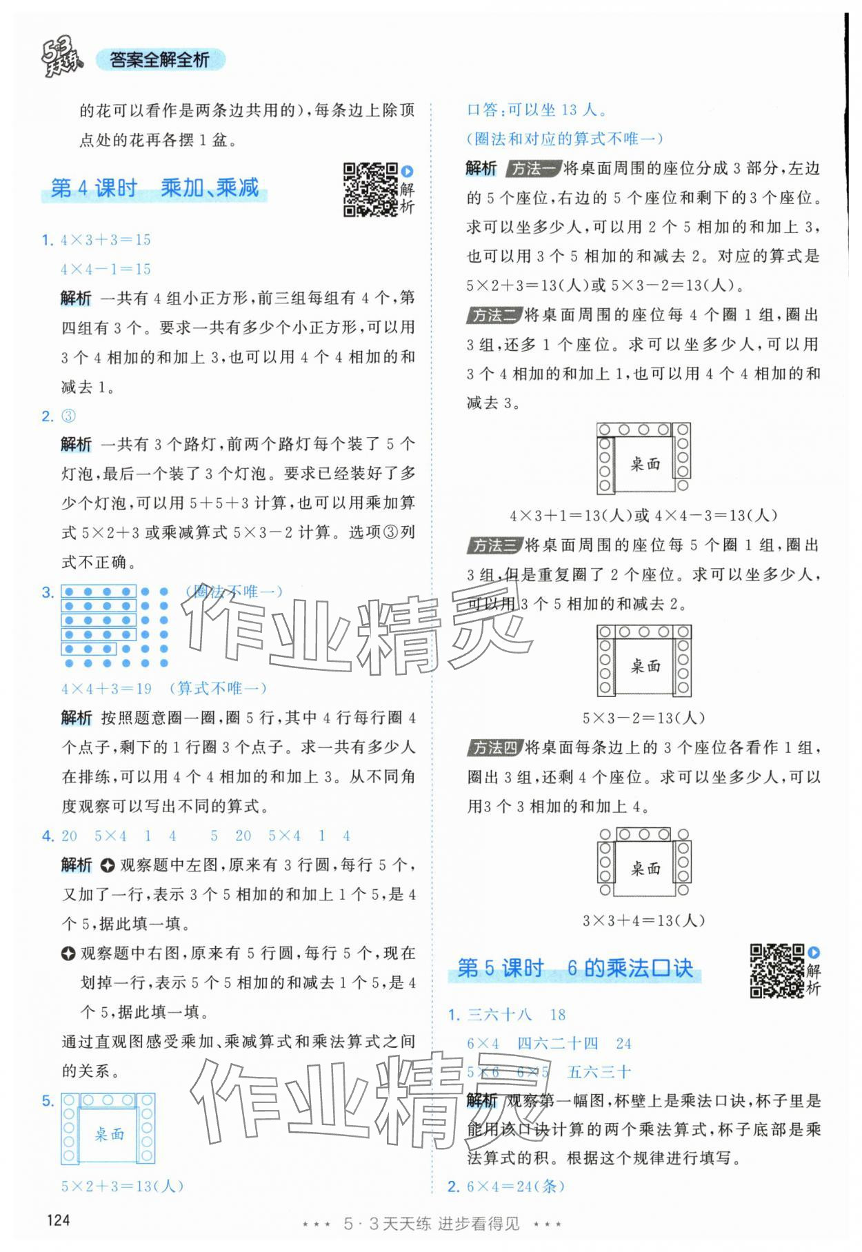 2025年53天天練二年級數學上冊人教版 參考答案第8頁
