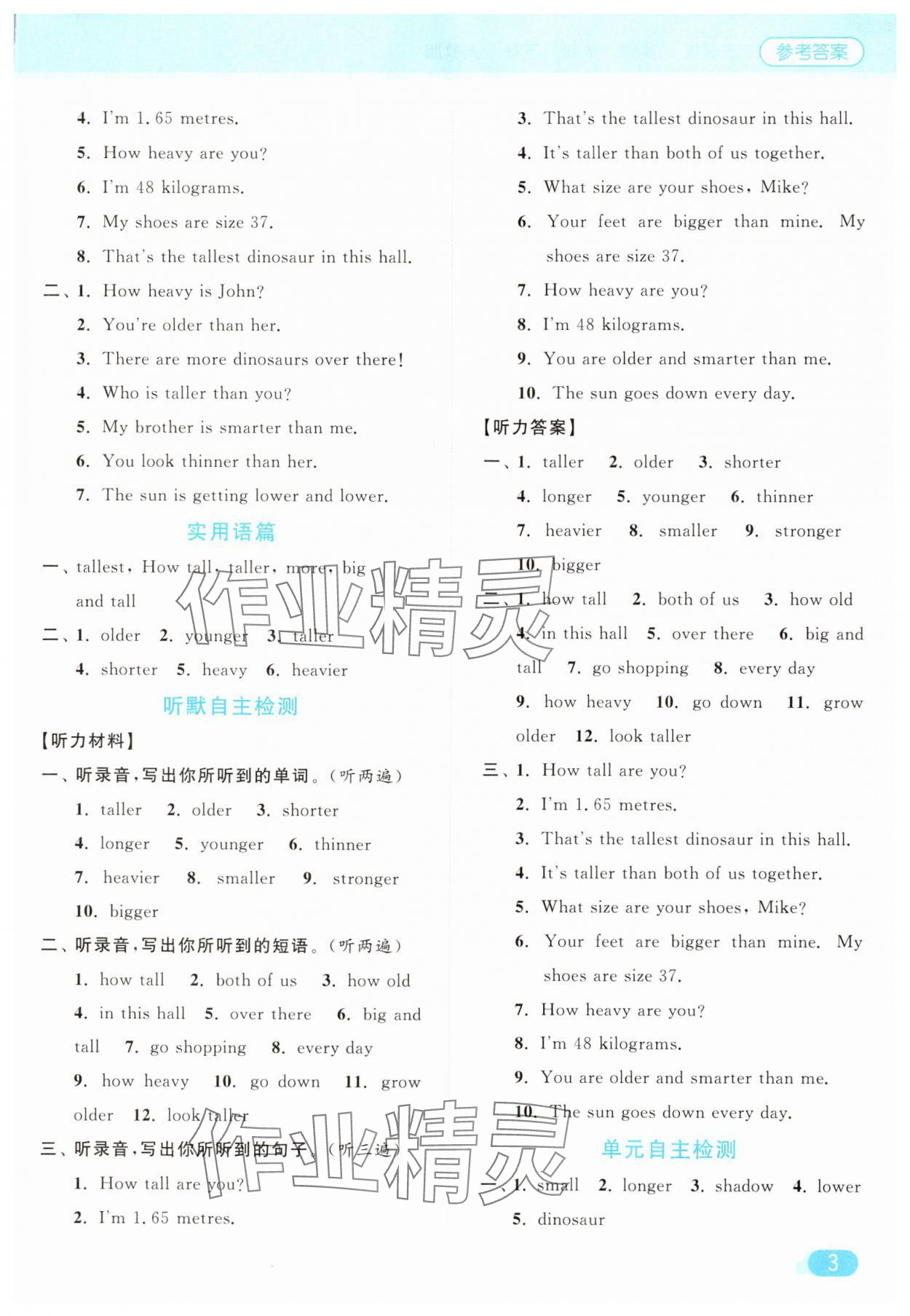 2025年亮點(diǎn)給力默寫(xiě)天天練六年級(jí)英語(yǔ)下冊(cè)人教版 第3頁(yè)
