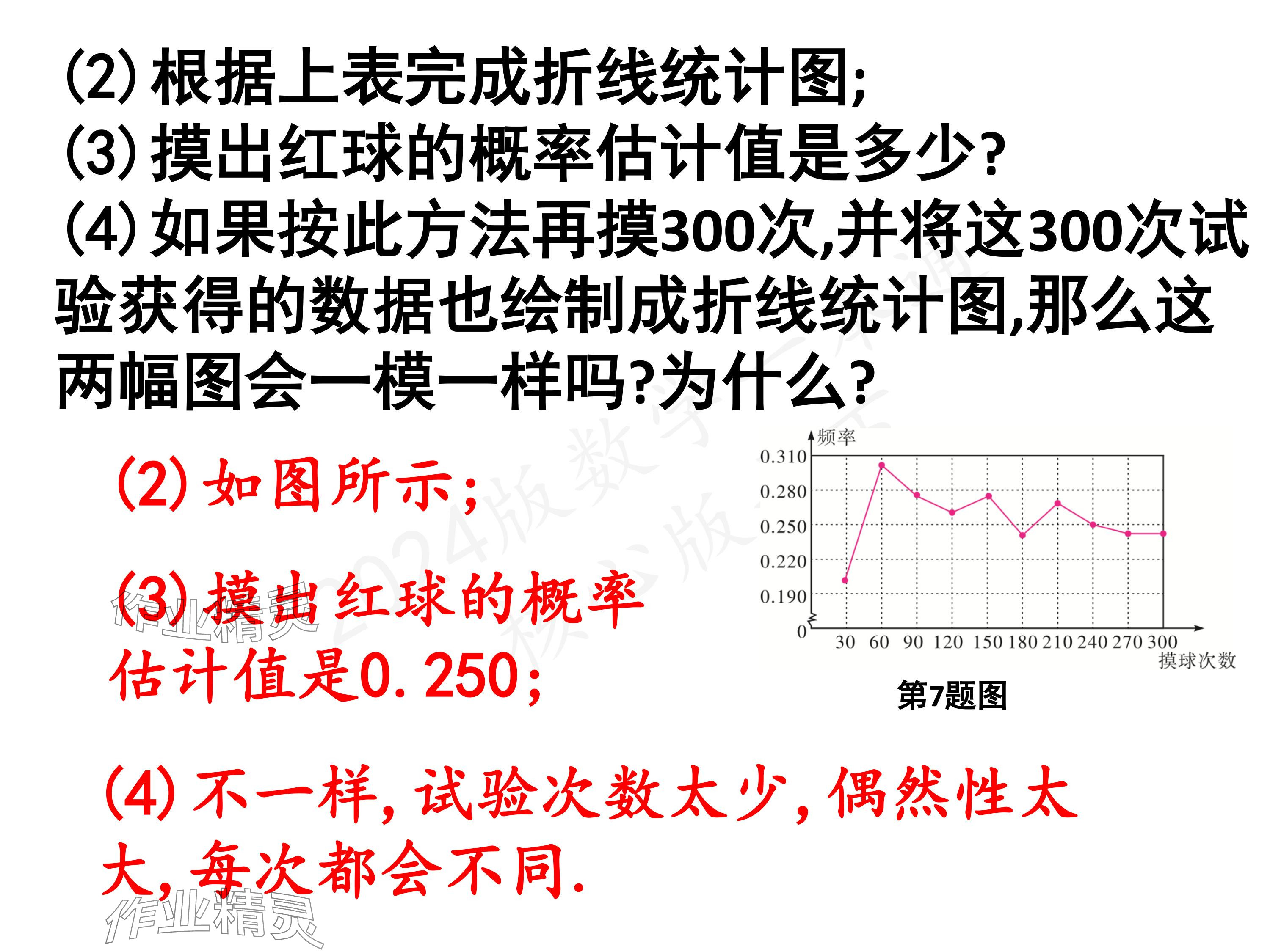 2024年一本通武汉出版社七年级数学下册北师大版 参考答案第24页