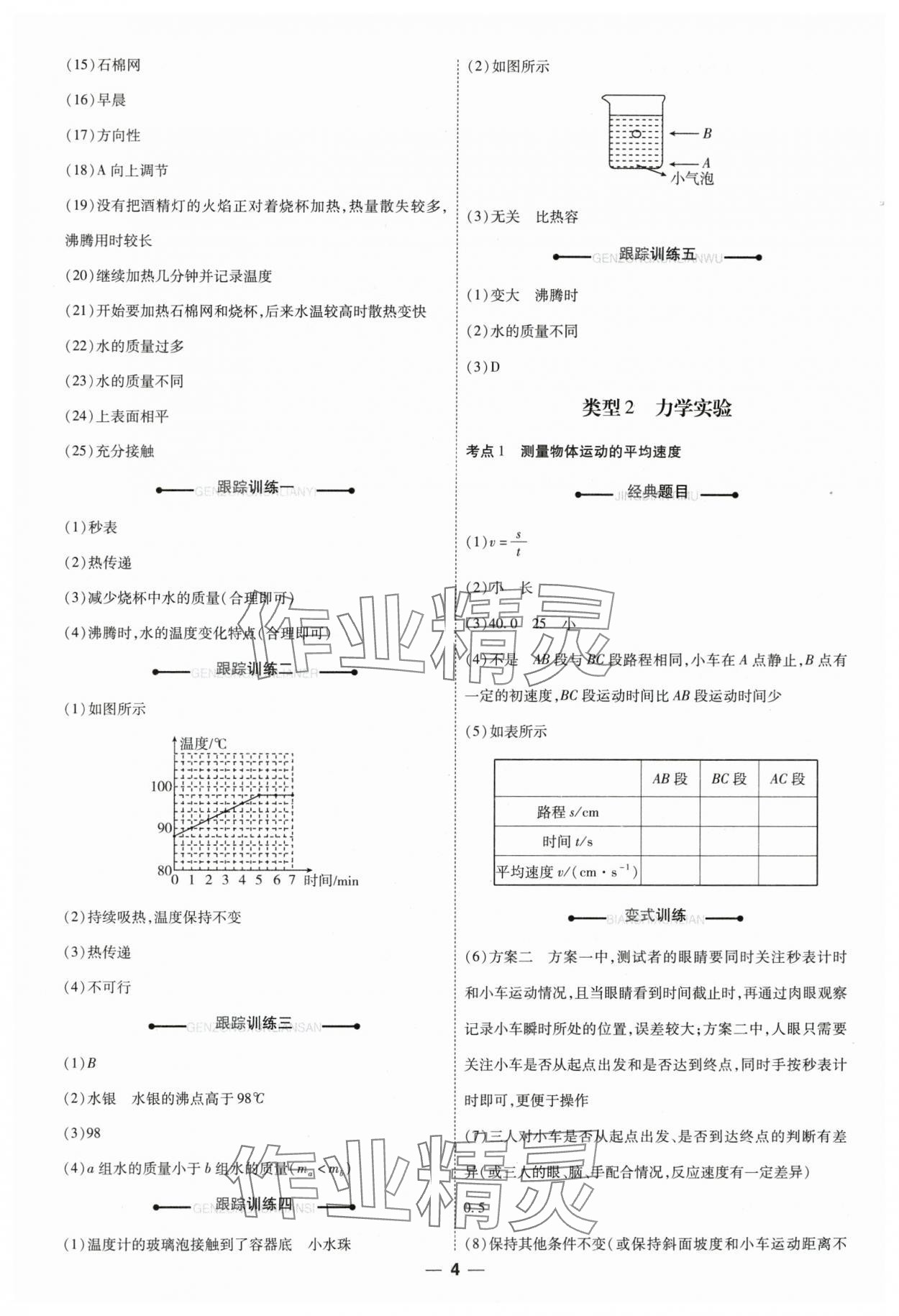 2025年99+1活頁(yè)卷中考領(lǐng)航者物理山西專版 第4頁(yè)