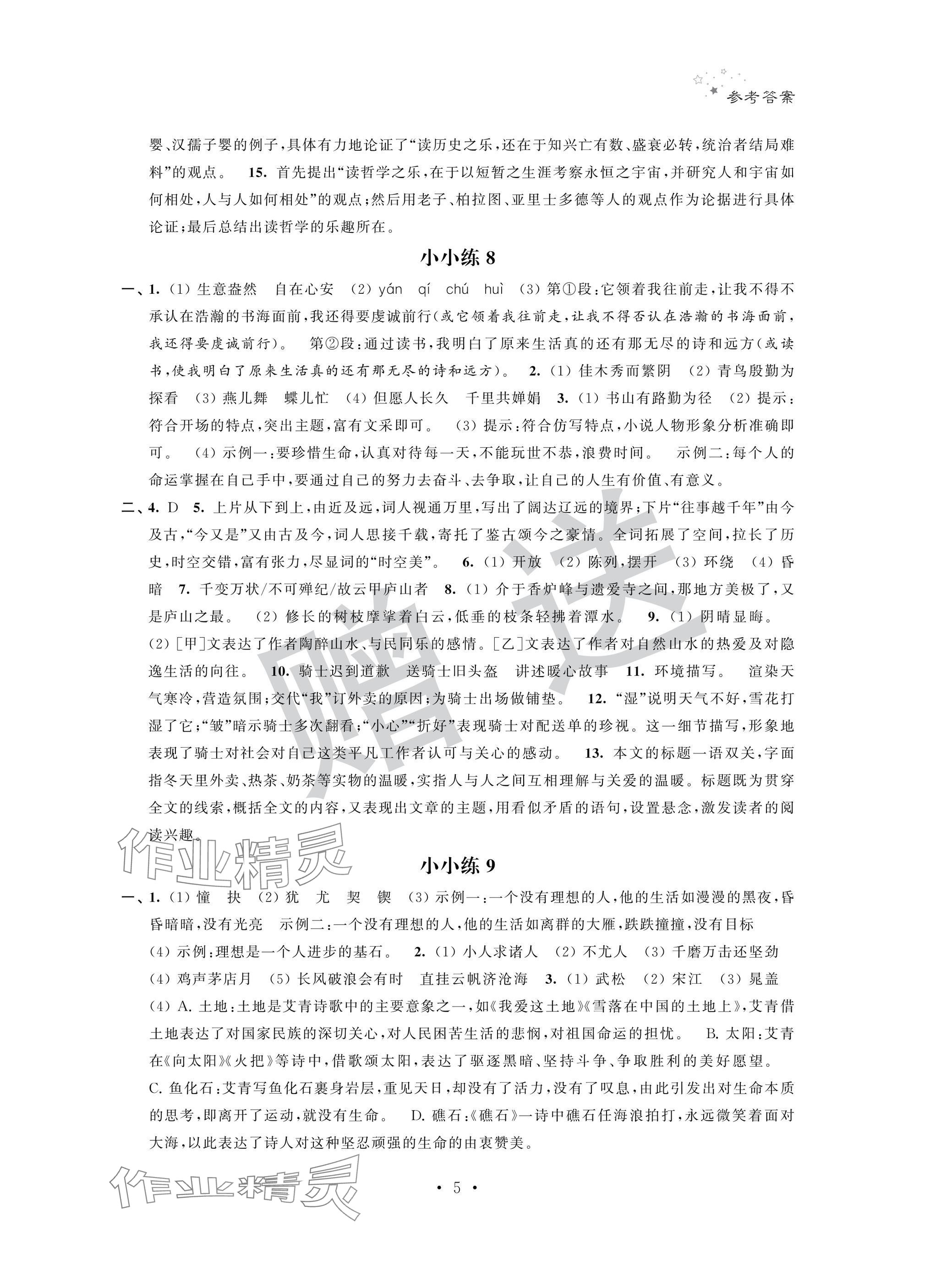 2025年快樂假期寒假小小練九年級綜合 第5頁
