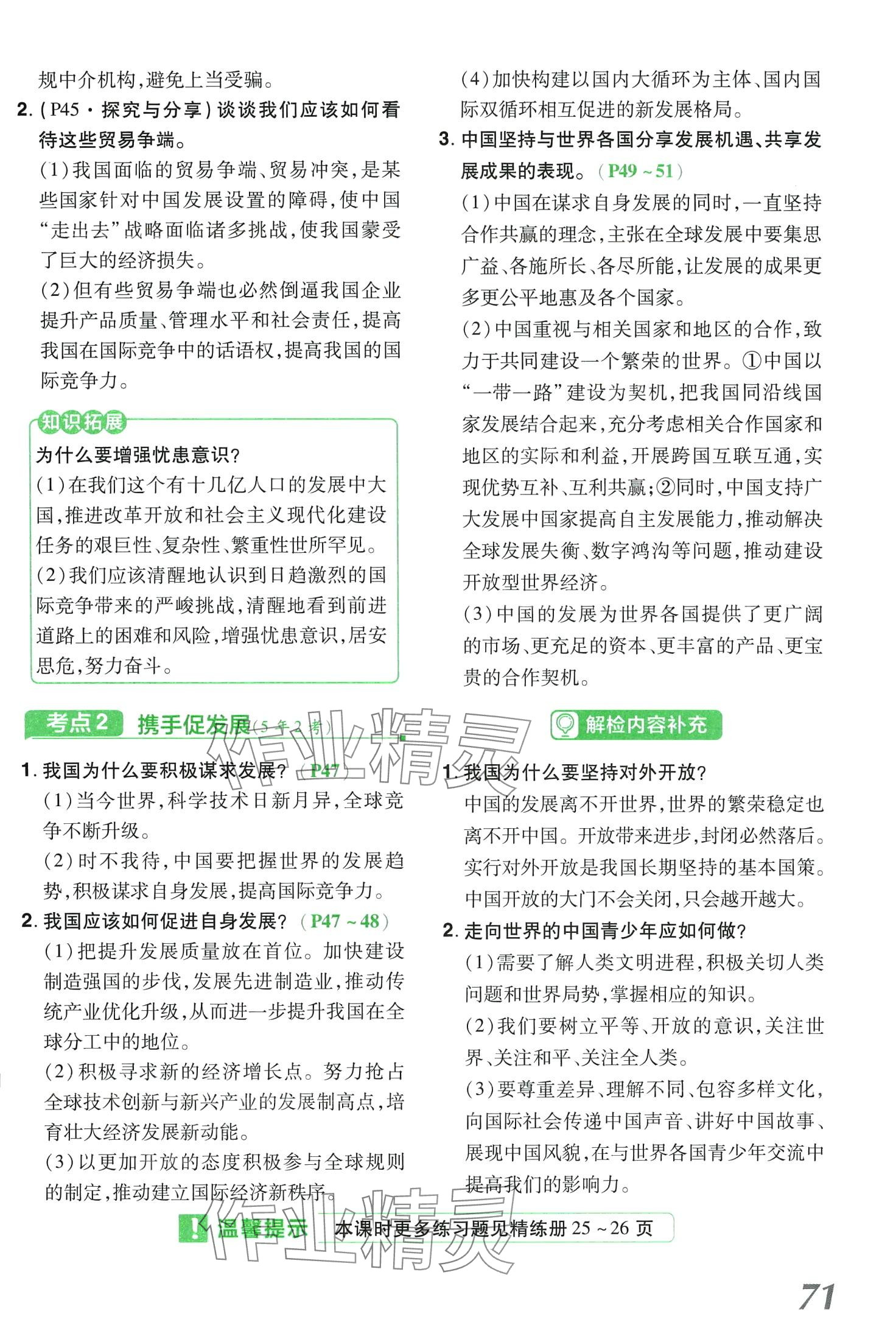 2024年領(lǐng)揚(yáng)文化中考研究道德與法治河南專(zhuān)版 第71頁(yè)