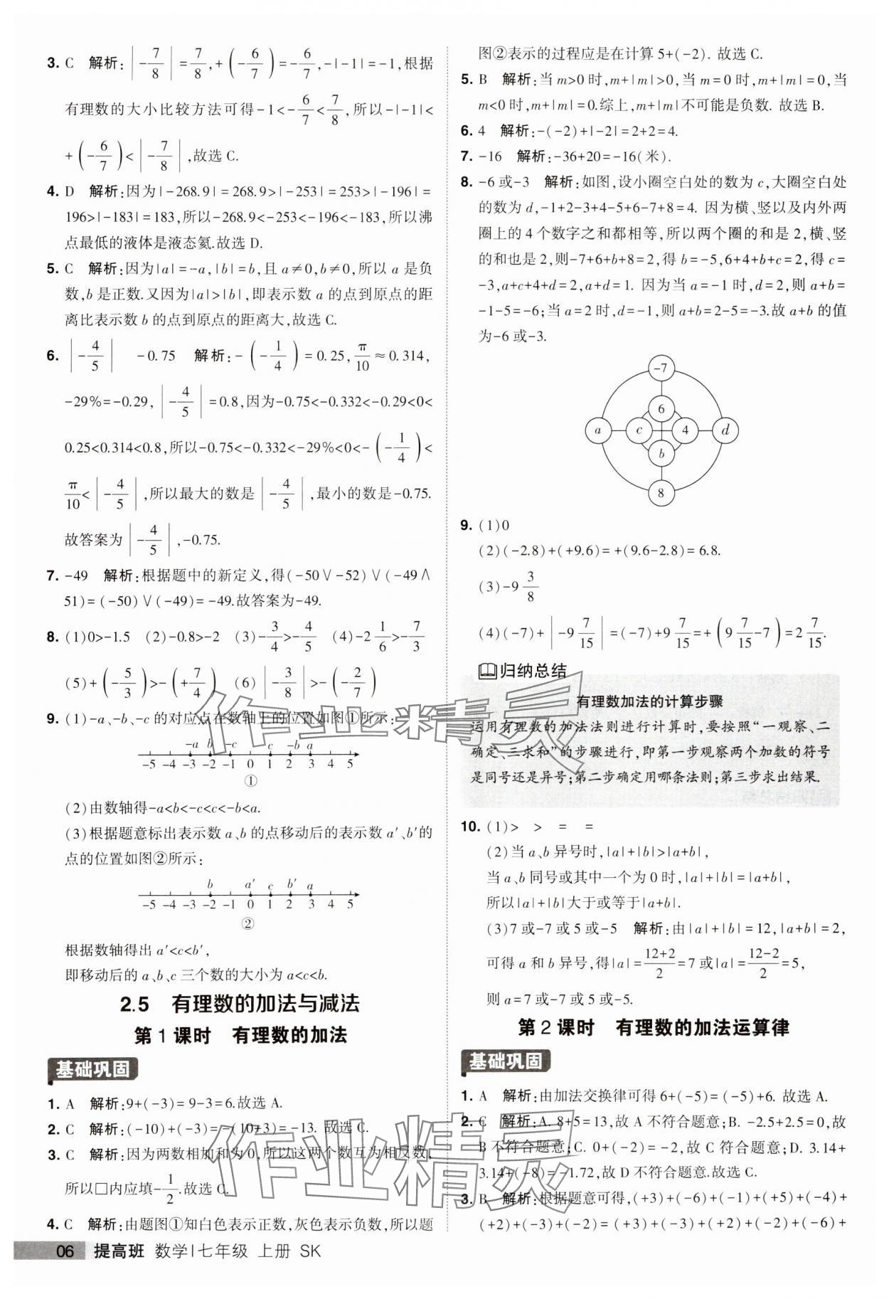 2023年經(jīng)綸學(xué)典提高班七年級數(shù)學(xué)上冊蘇科版 第6頁