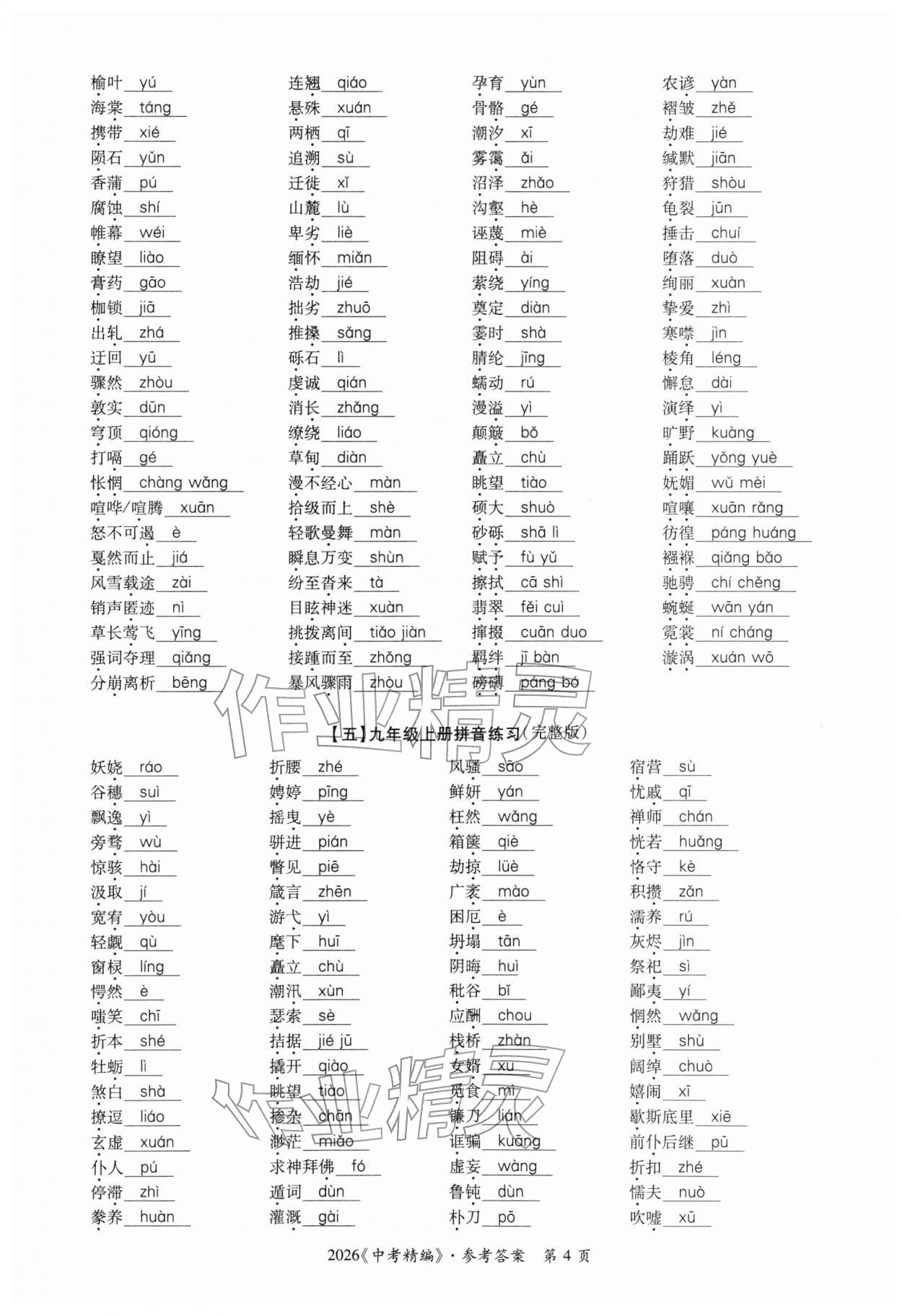 2026年中考精編語文廣東經(jīng)濟出版社&nbsp;第4頁